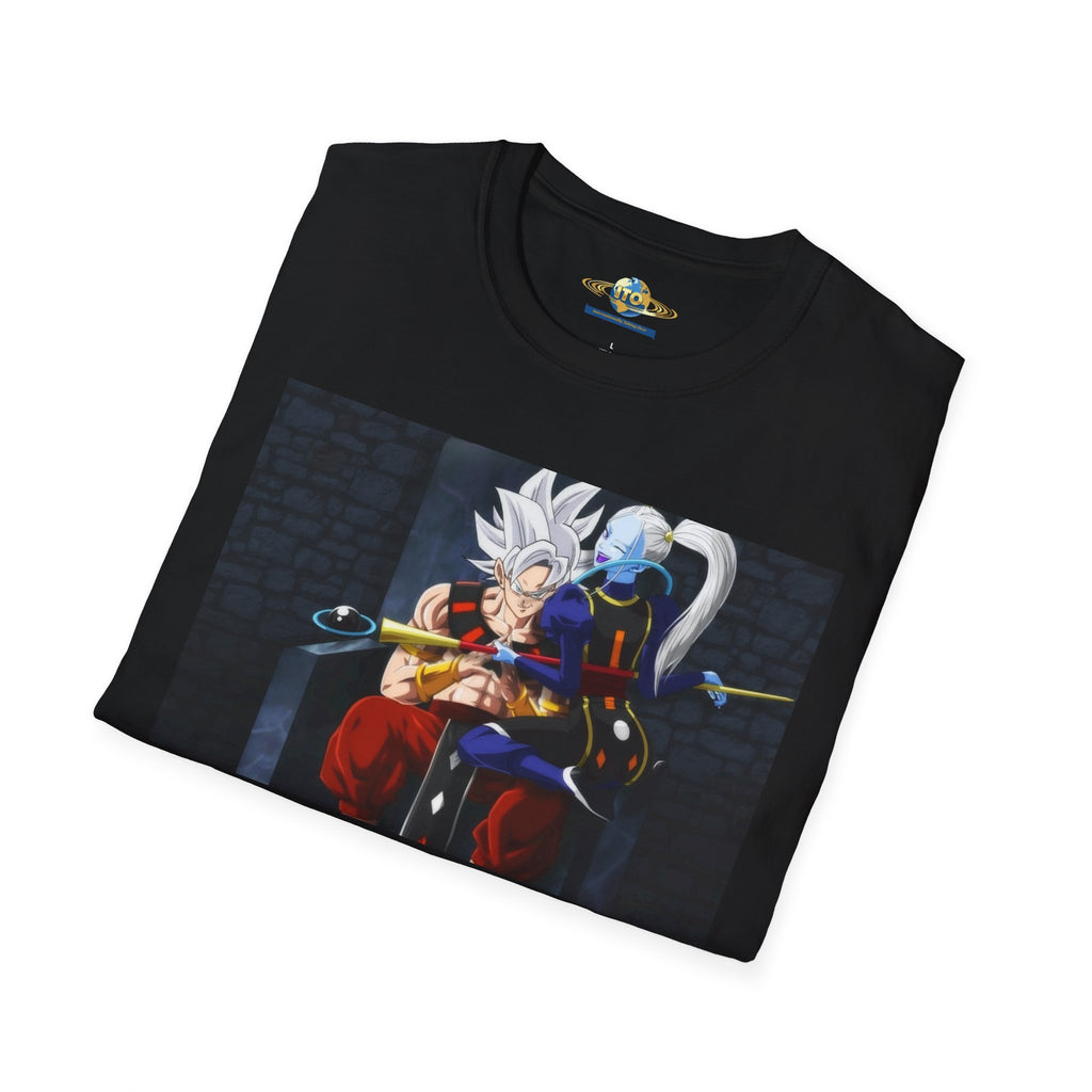Anime Character Portrait Tee — Father and Child Illustration T-Shirt