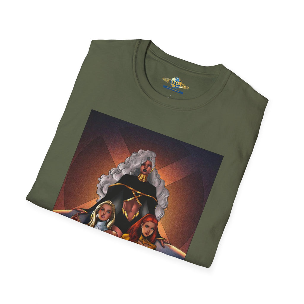 Retro Superhero Trio Graphic T-Shirt