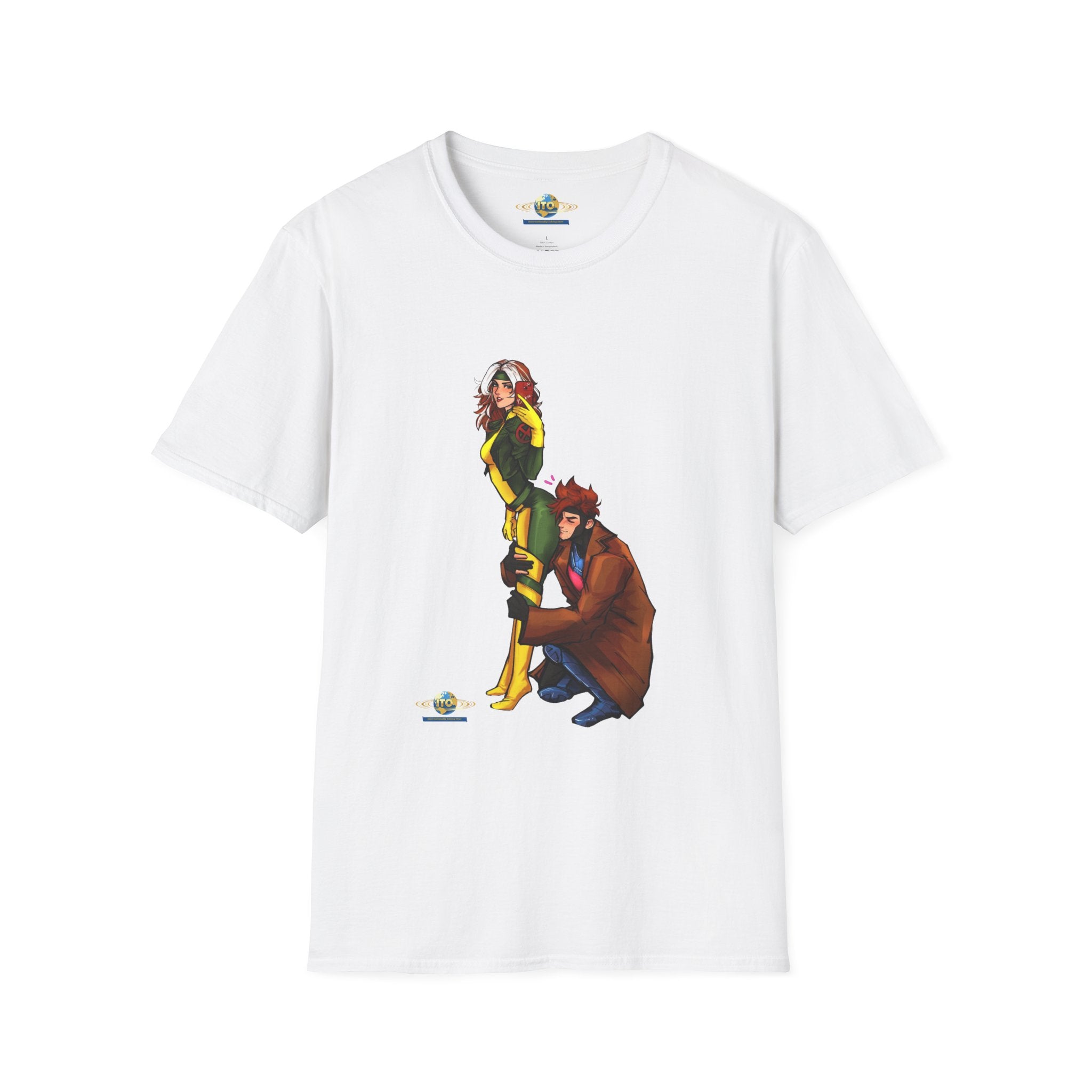 Gambit & Rogue Comic Art T-Shirt – Mutant Romance Graphic Tee