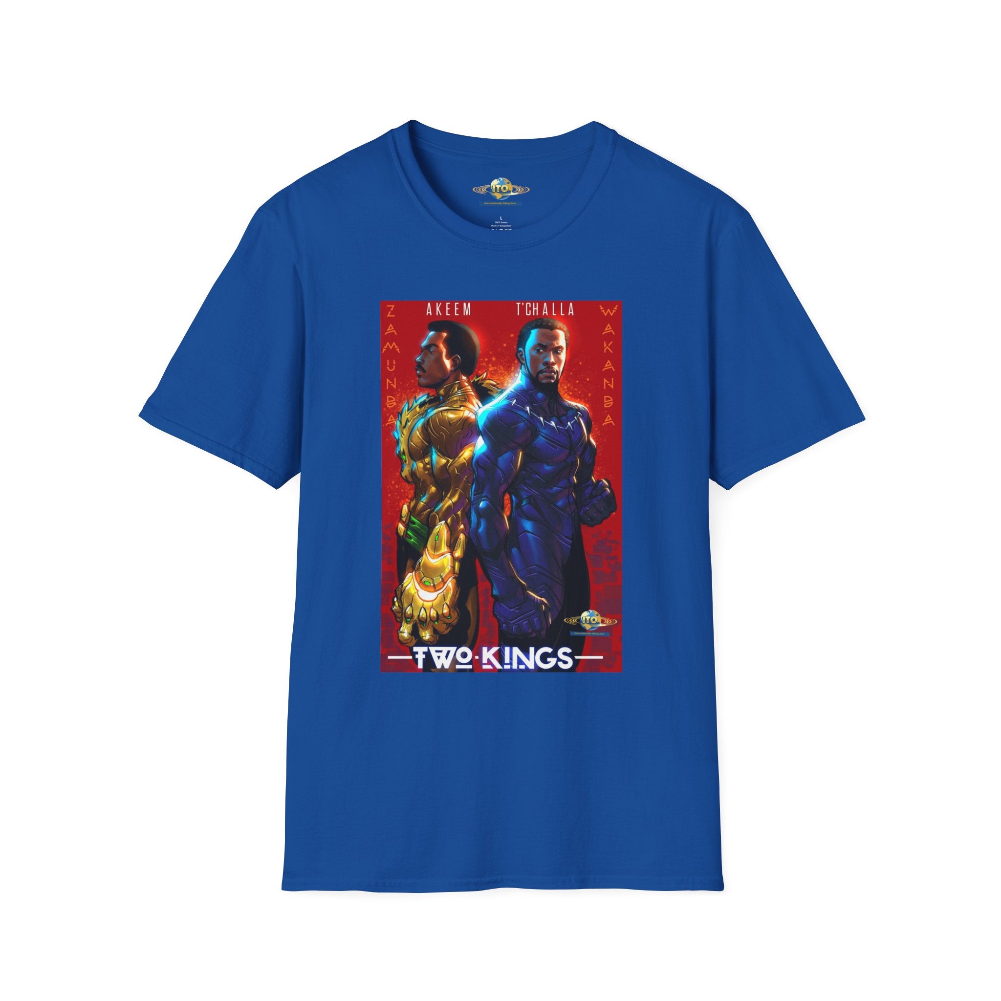 Two Kings Poster T-Shirt — Bold Afrocentric Duo Graphic Tee