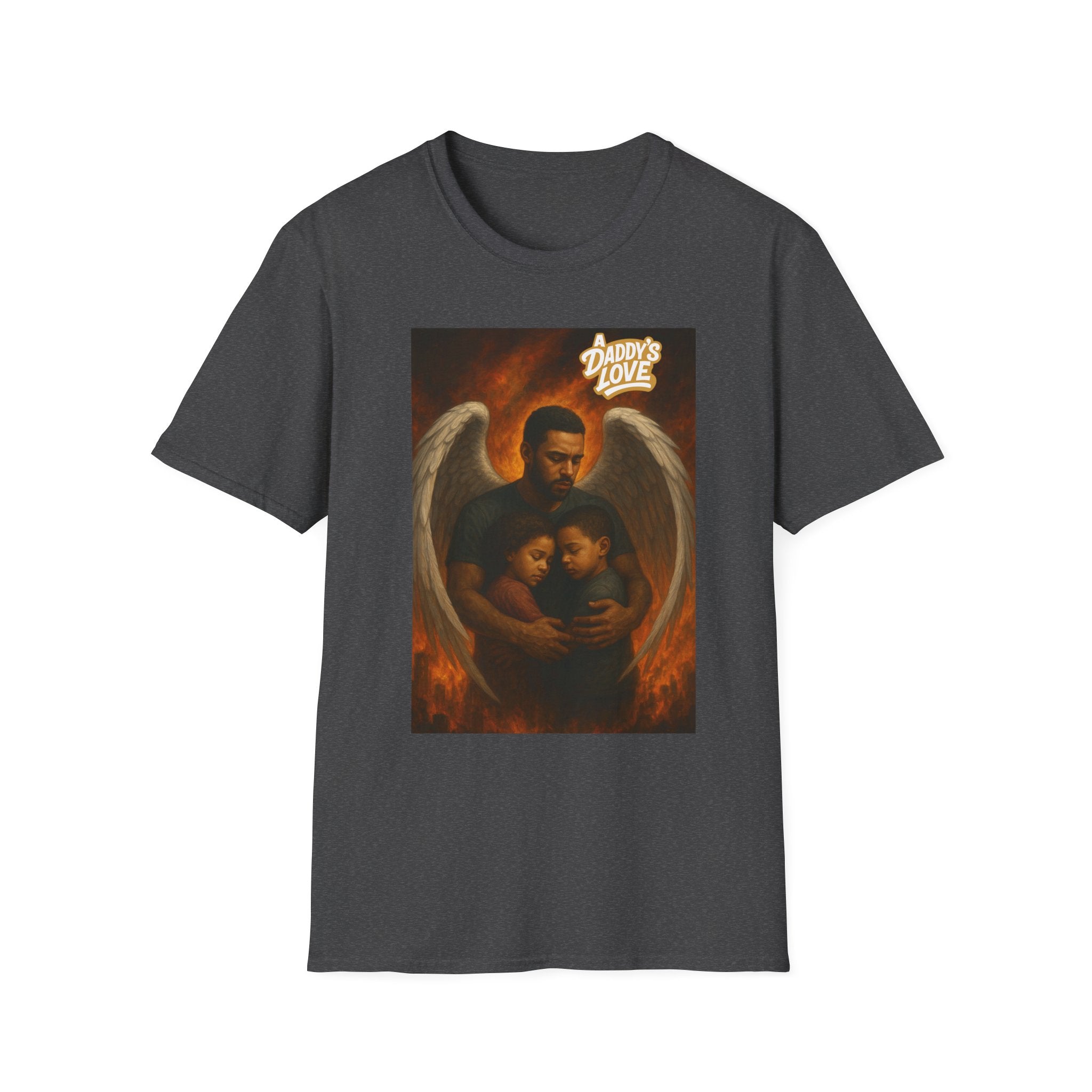 Angel Embrace T-Shirt – "Daddy's Love" Family Guardian Graphic Tee