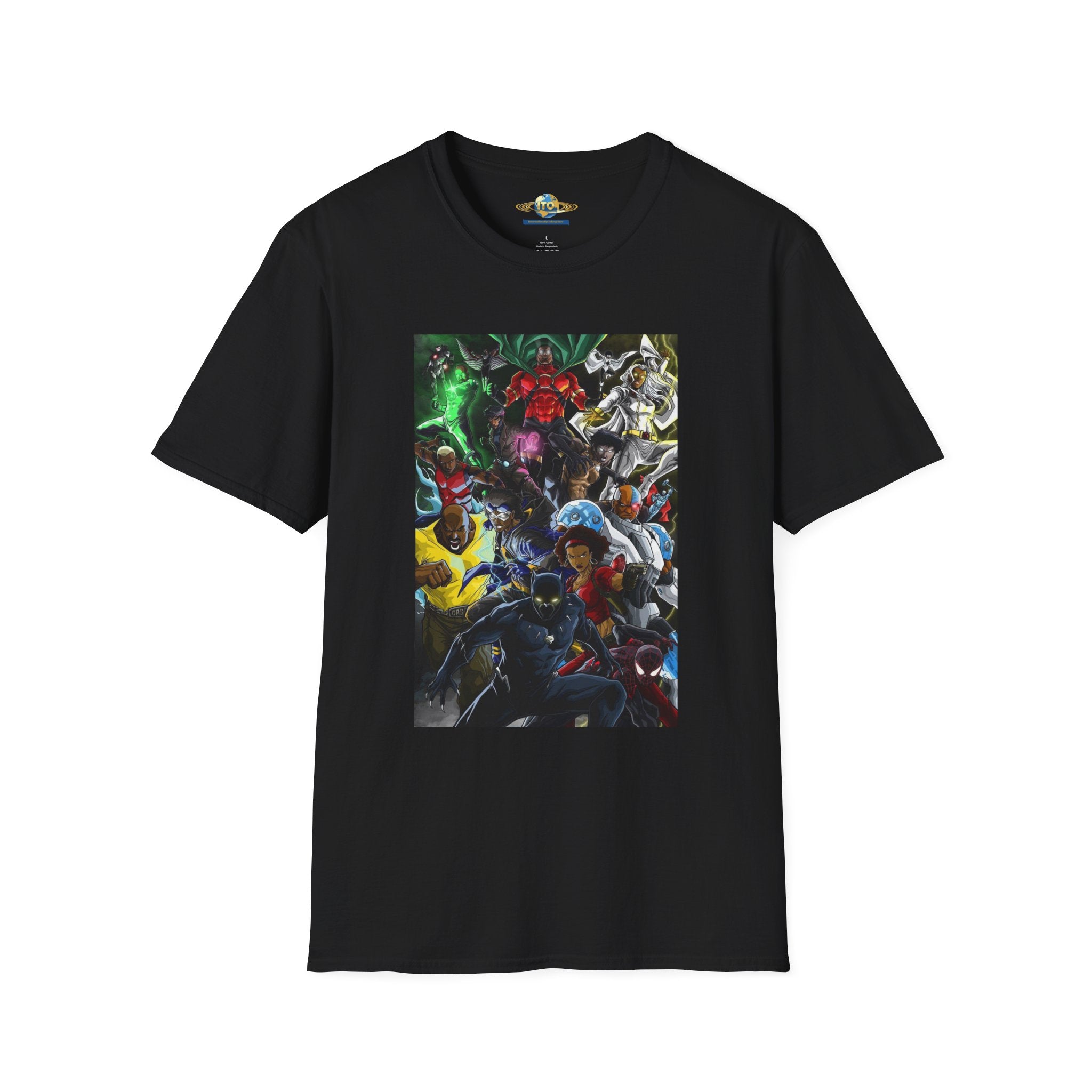 Anime Mecha Heroes T‑Shirt — Retro Sci‑Fi Robot Battle Graphic Tee