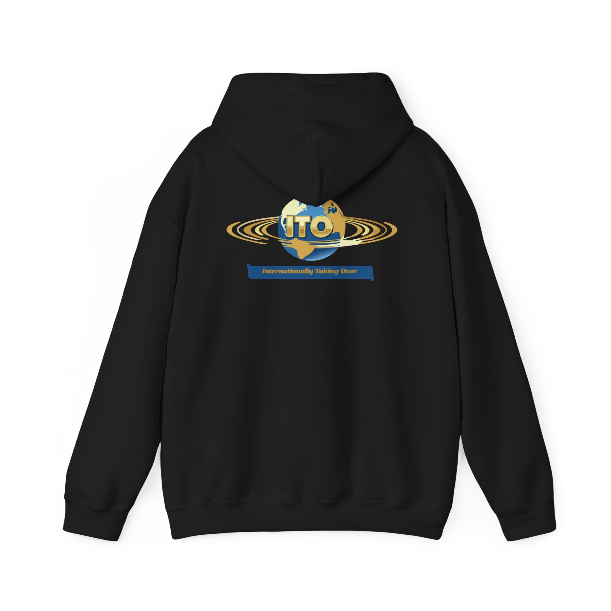 ITO Globe Logo Hoodie — Internationality Holding Office Sweatshirt