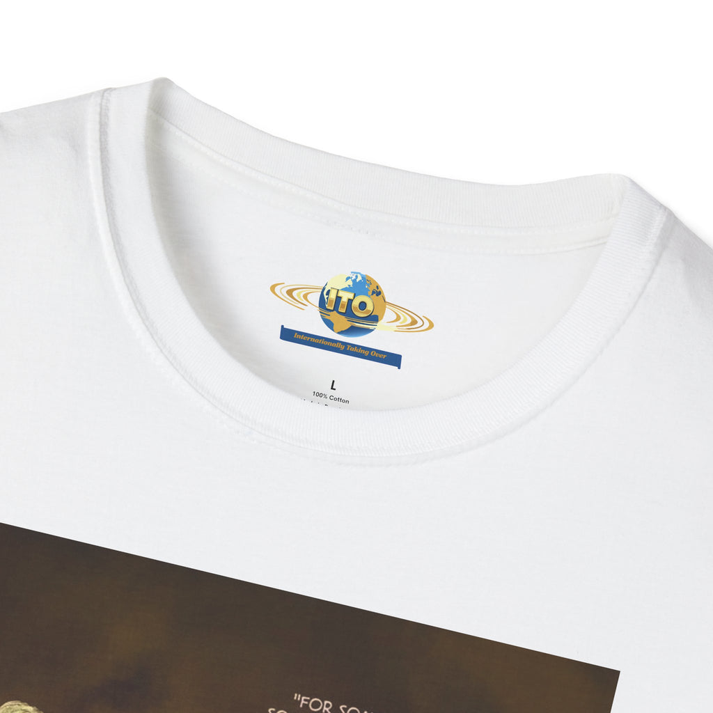 T-Shirt — Vintage Knight & Jester Illustration Tee ("We Were Just Like You")