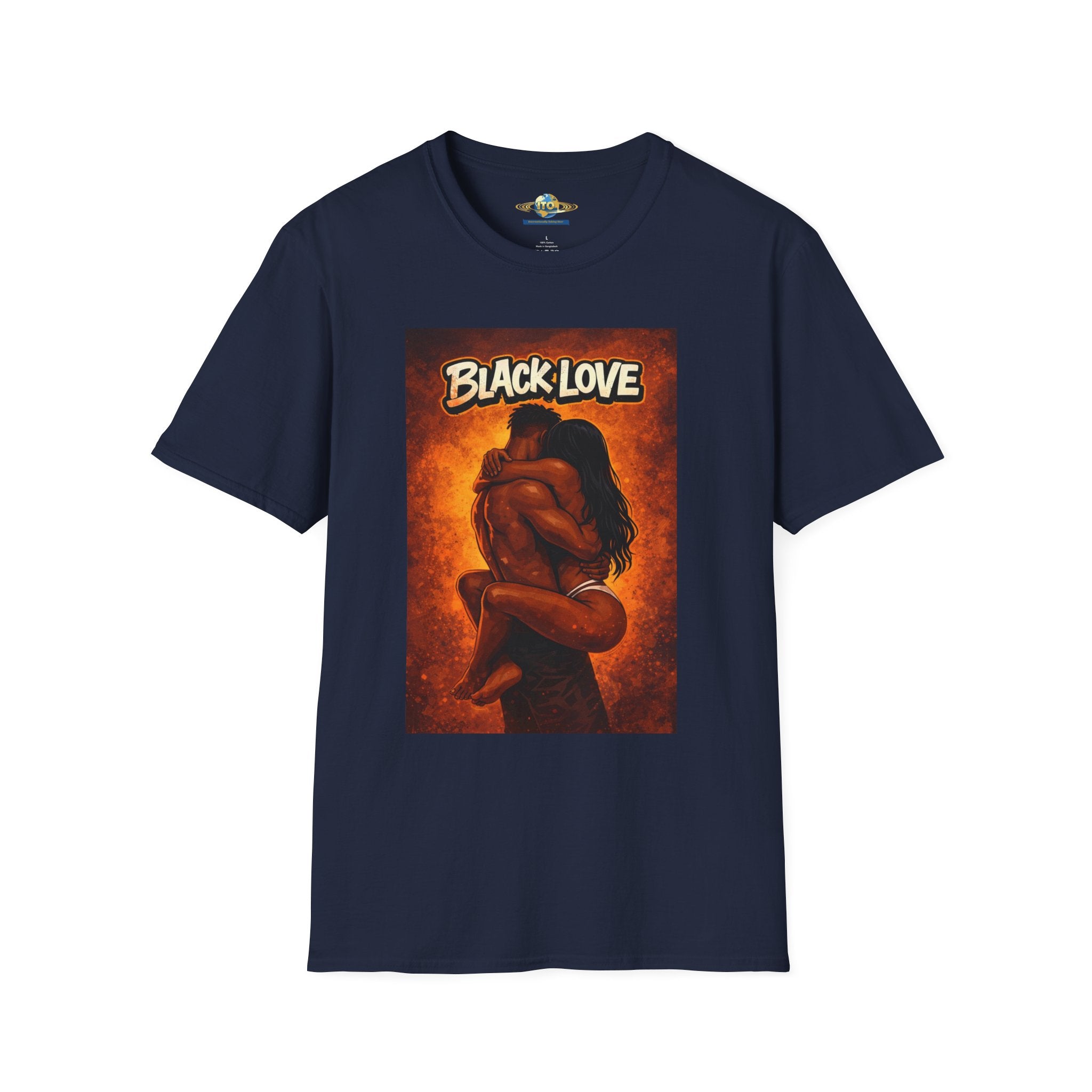 T-Shirt — "Black Love" Romantic Couple Graphic Tee
