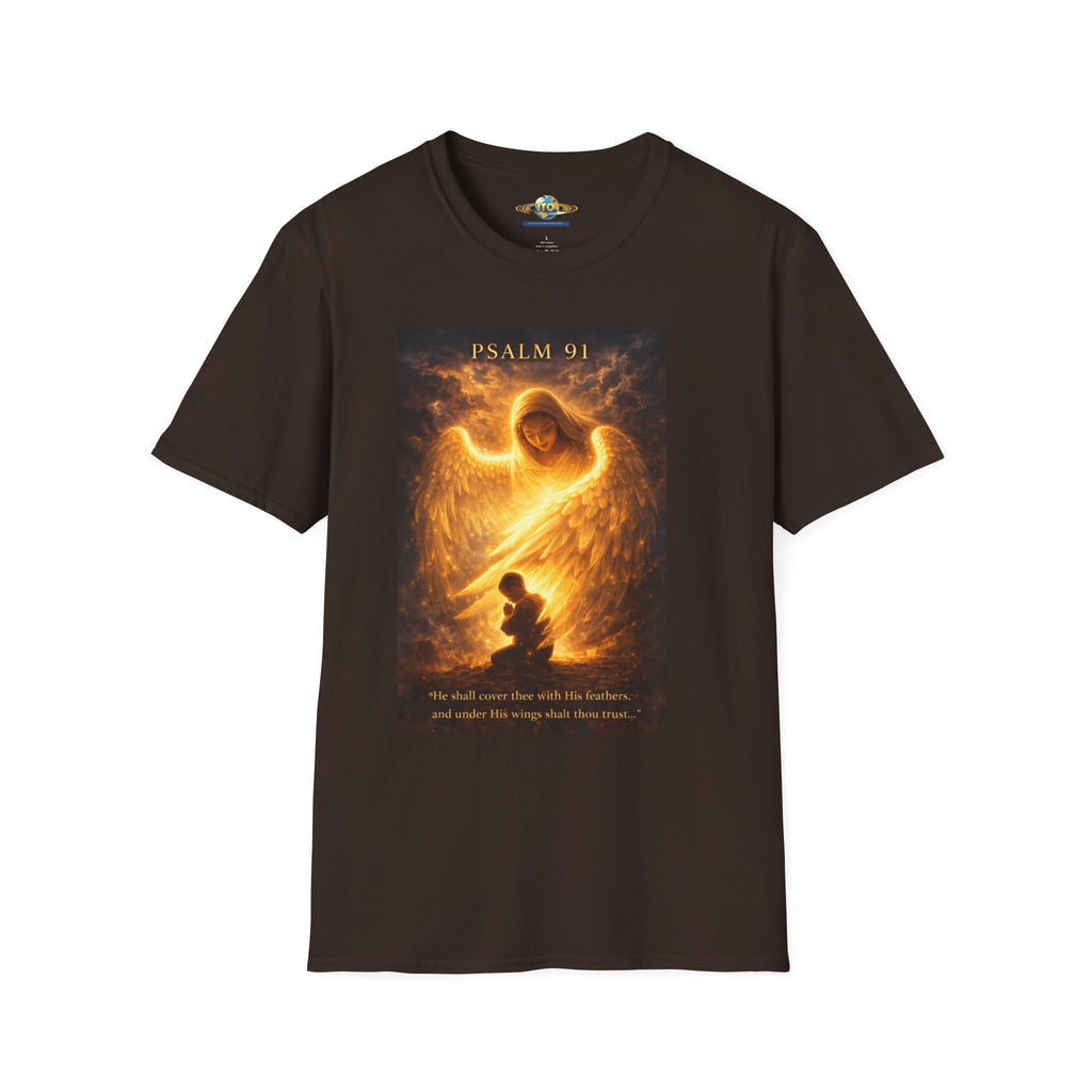 Psalm 91 Guardian Angel T-Shirt — Inspirational Christian Faith Tee