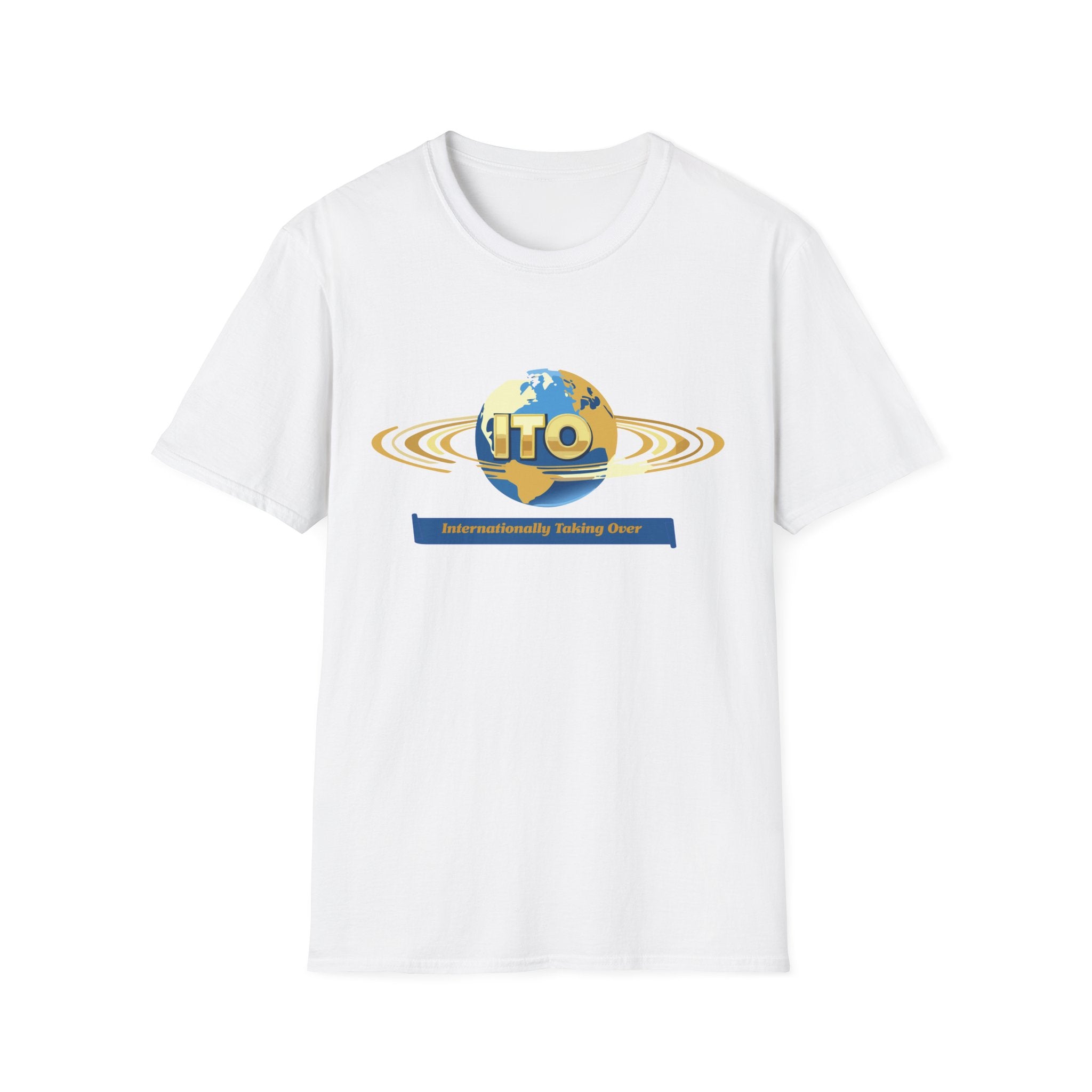 UFO Globe Logo T-Shirt — "Interuniversity Talking One" Graphic Tee