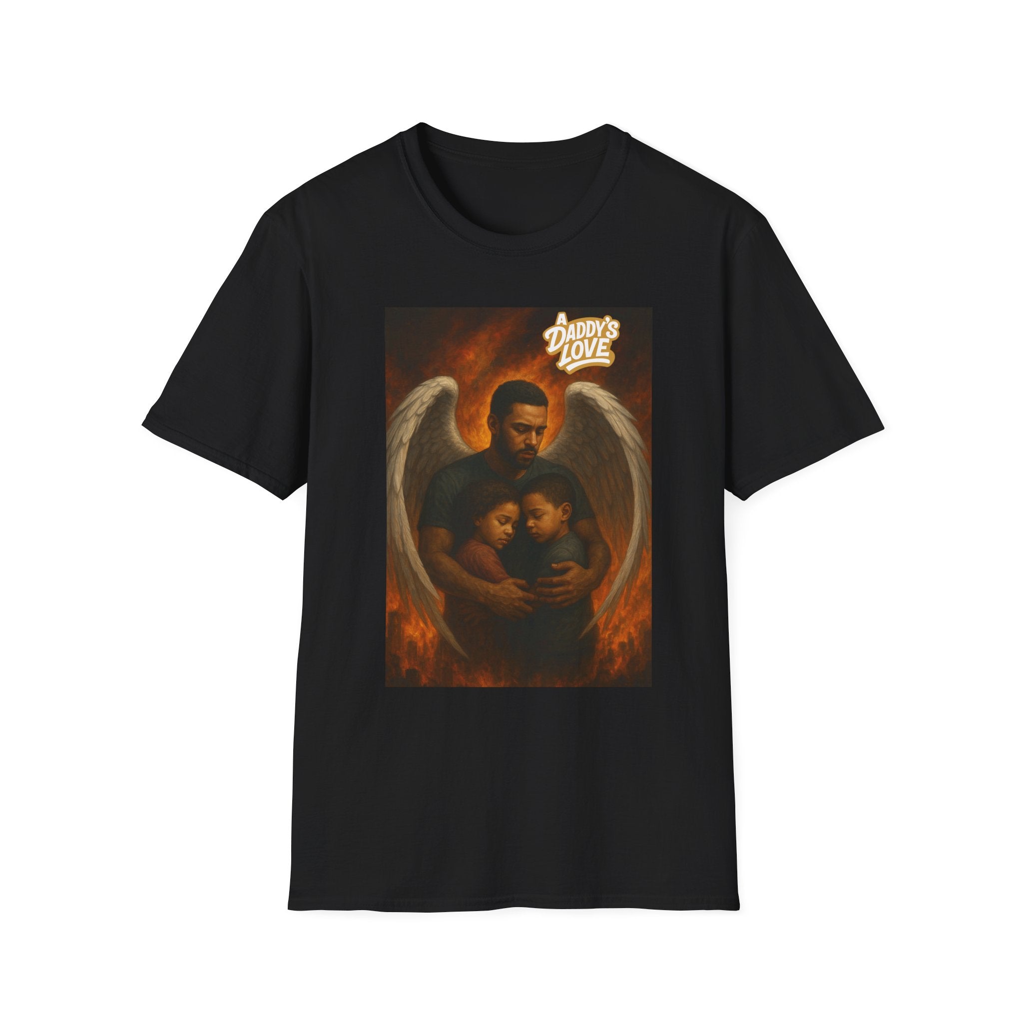 Angel Embrace T-Shirt – "Daddy's Love" Family Guardian Graphic Tee