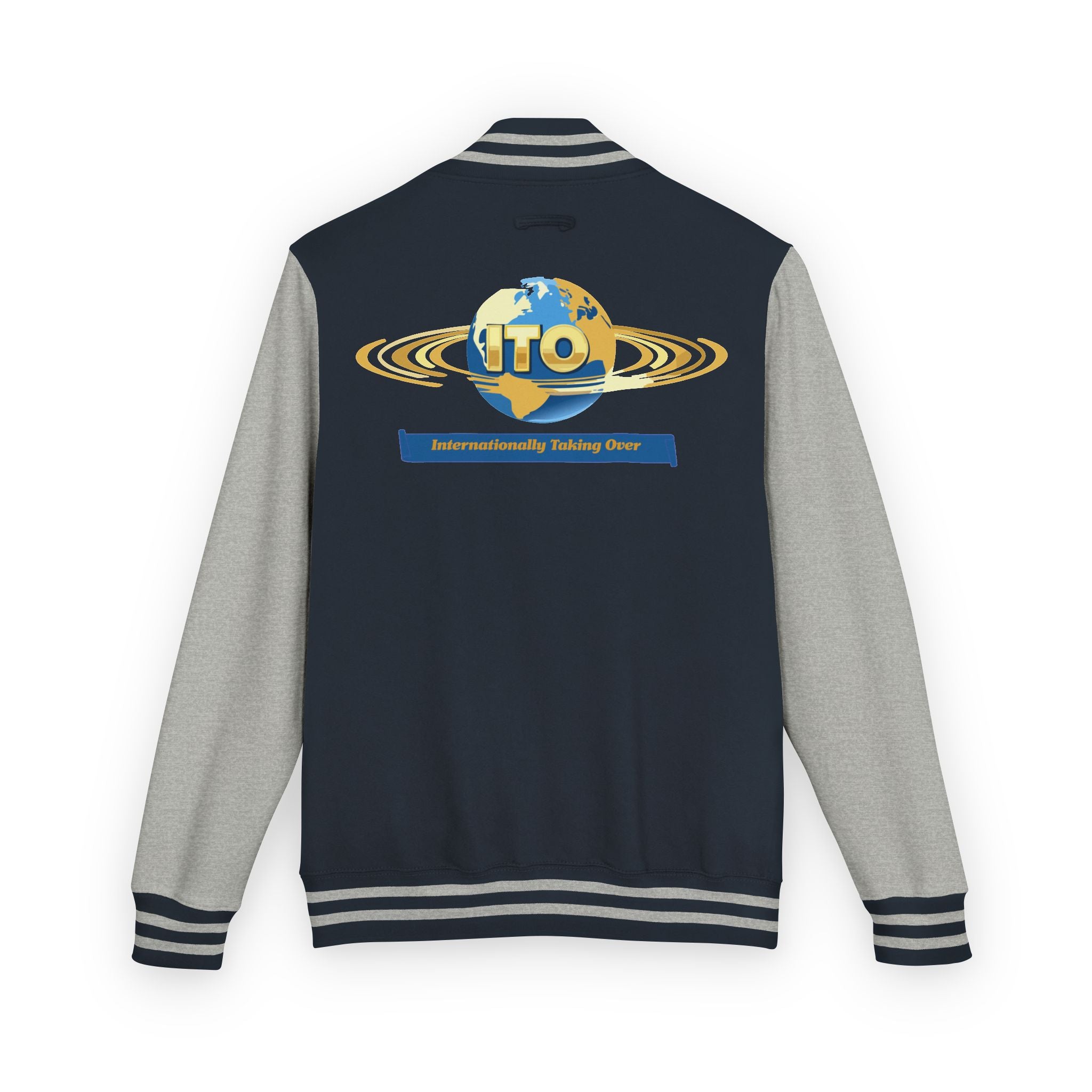 Letterman Jacket — UTO Interplanetary Travel Club Logo Varsity Jacket