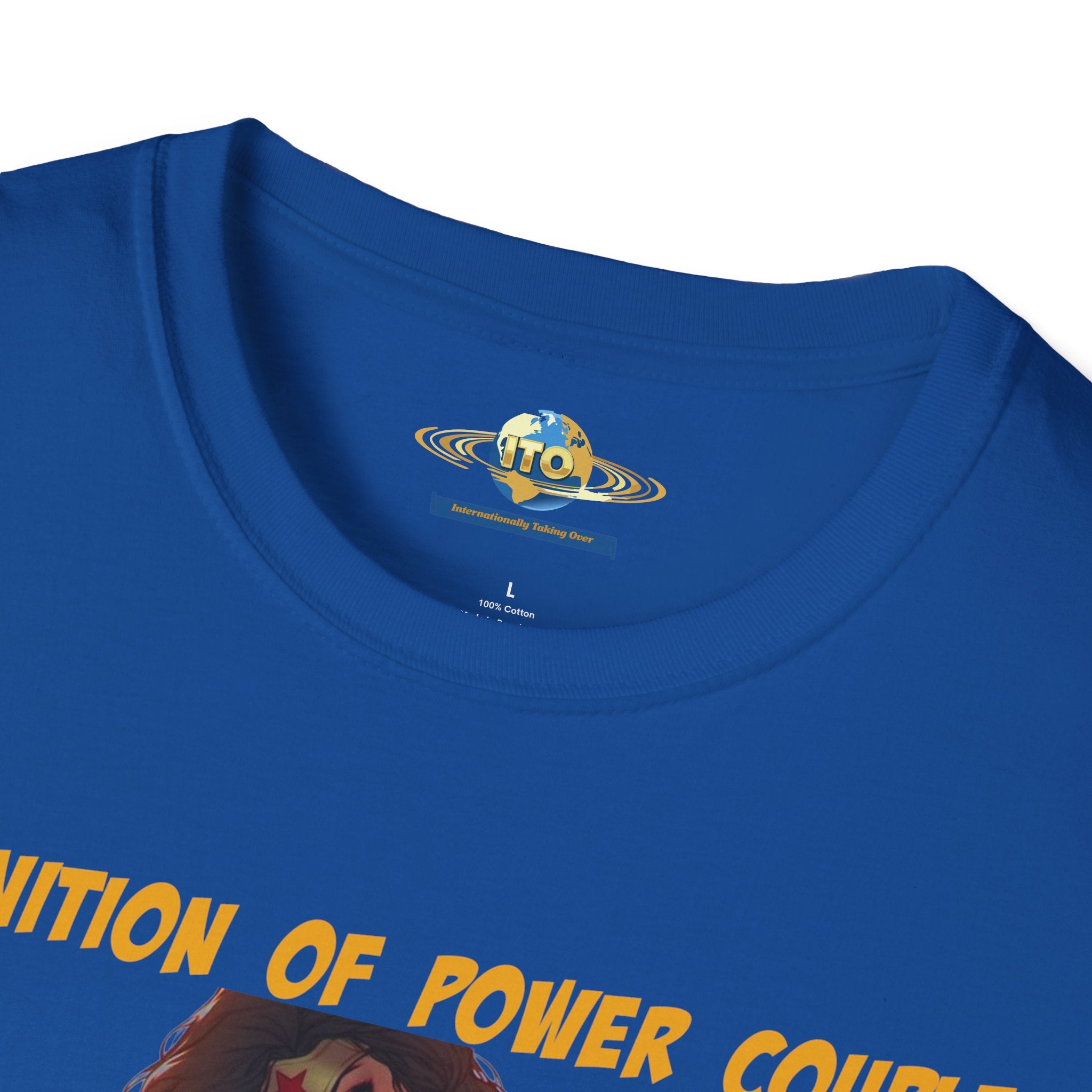 Power Couple Graphic T‑Shirt — 'Definition of Power Couple' Superhero Love Tee