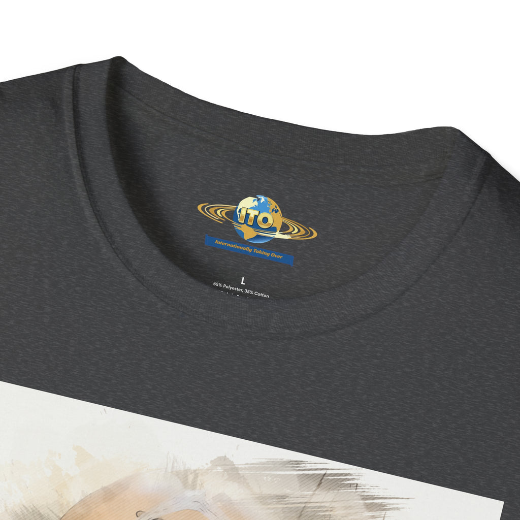 Edgy Tattooed Woman Art T-Shirt