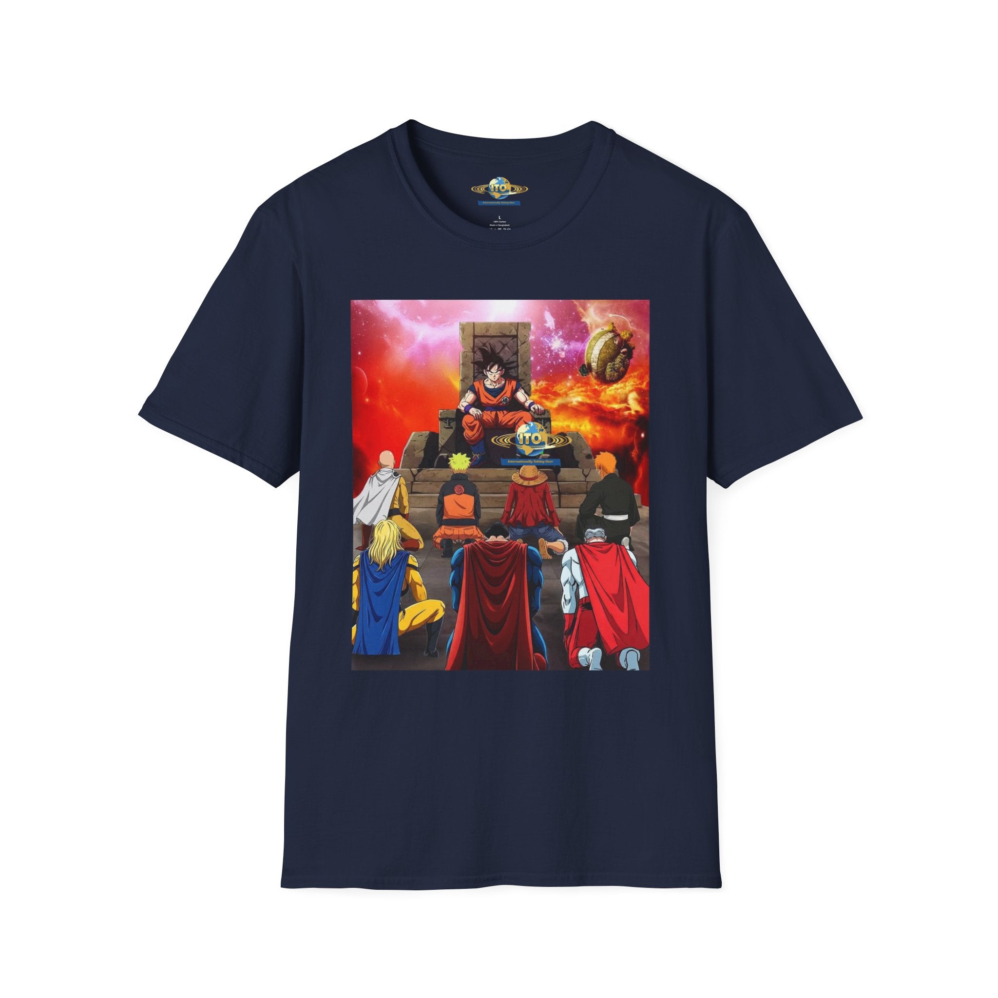Anime Heroes Throne Graphic T-Shirt