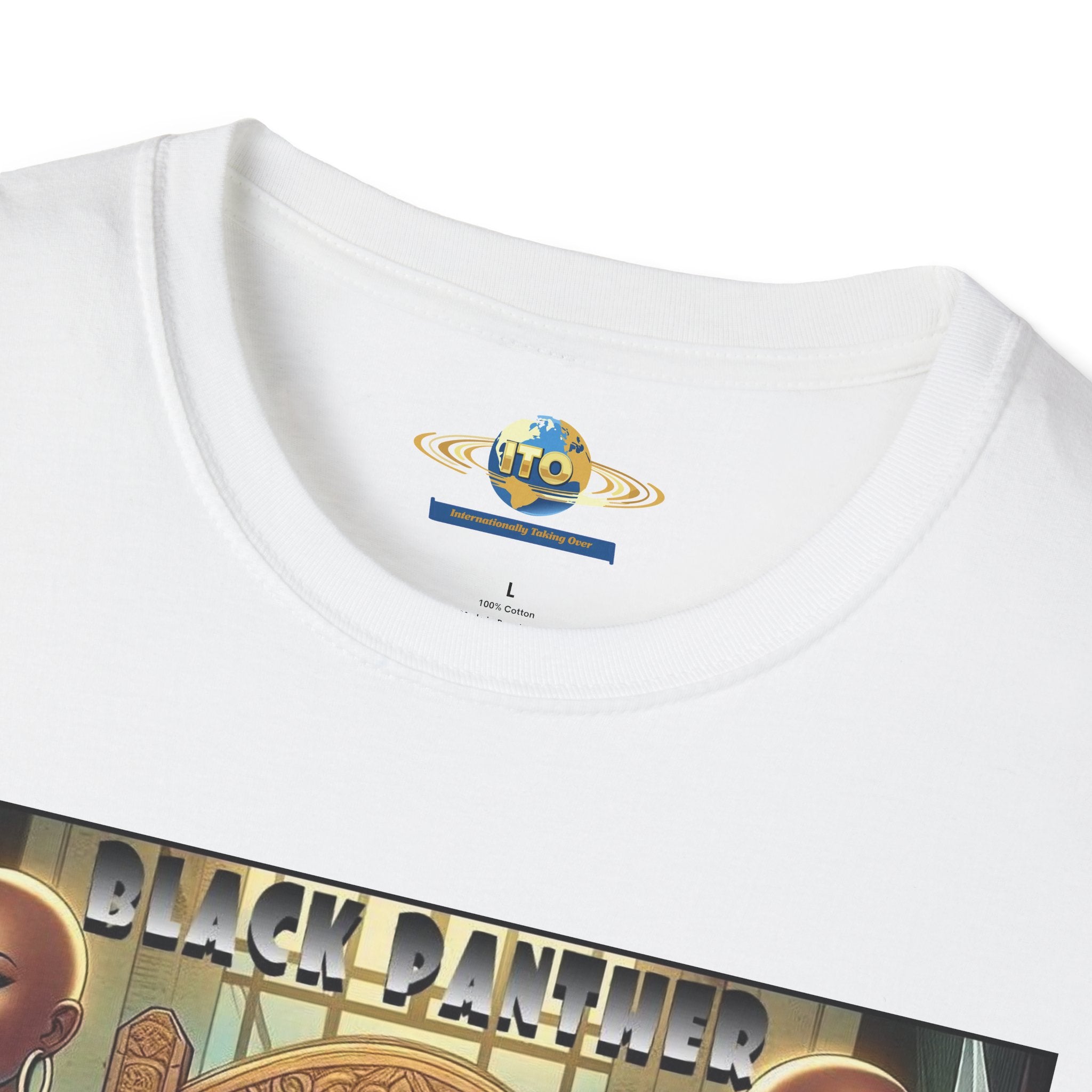 Black Panther Throne Graphic T-Shirt — Afro-Futurist King Art Tee