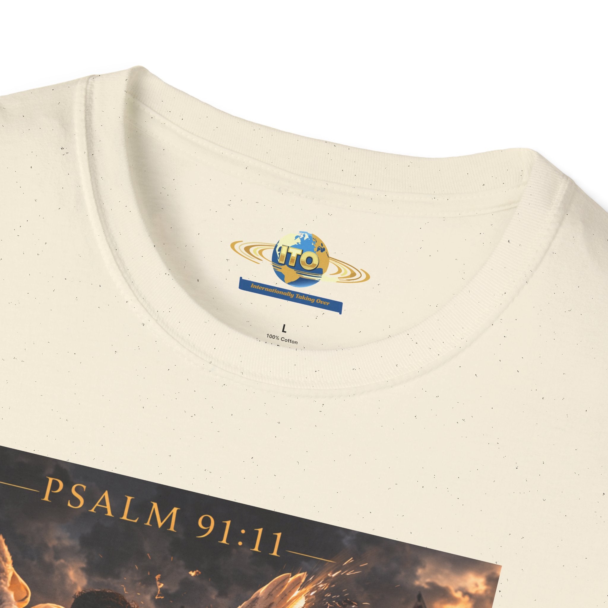 Psalm 91 Angel Protection T-Shirt — Faith-Based Christian Tee with Guardian Angel Artwork