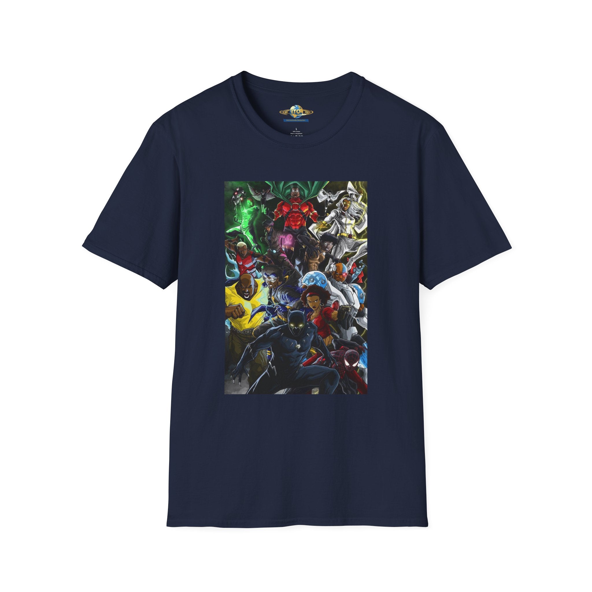 Anime Mecha Heroes T‑Shirt — Retro Sci‑Fi Robot Battle Graphic Tee
