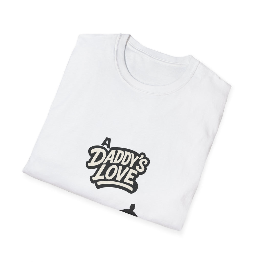Daddy’s Love T-Shirt — Superhero Dad Silhouette Father’s Day Tee
