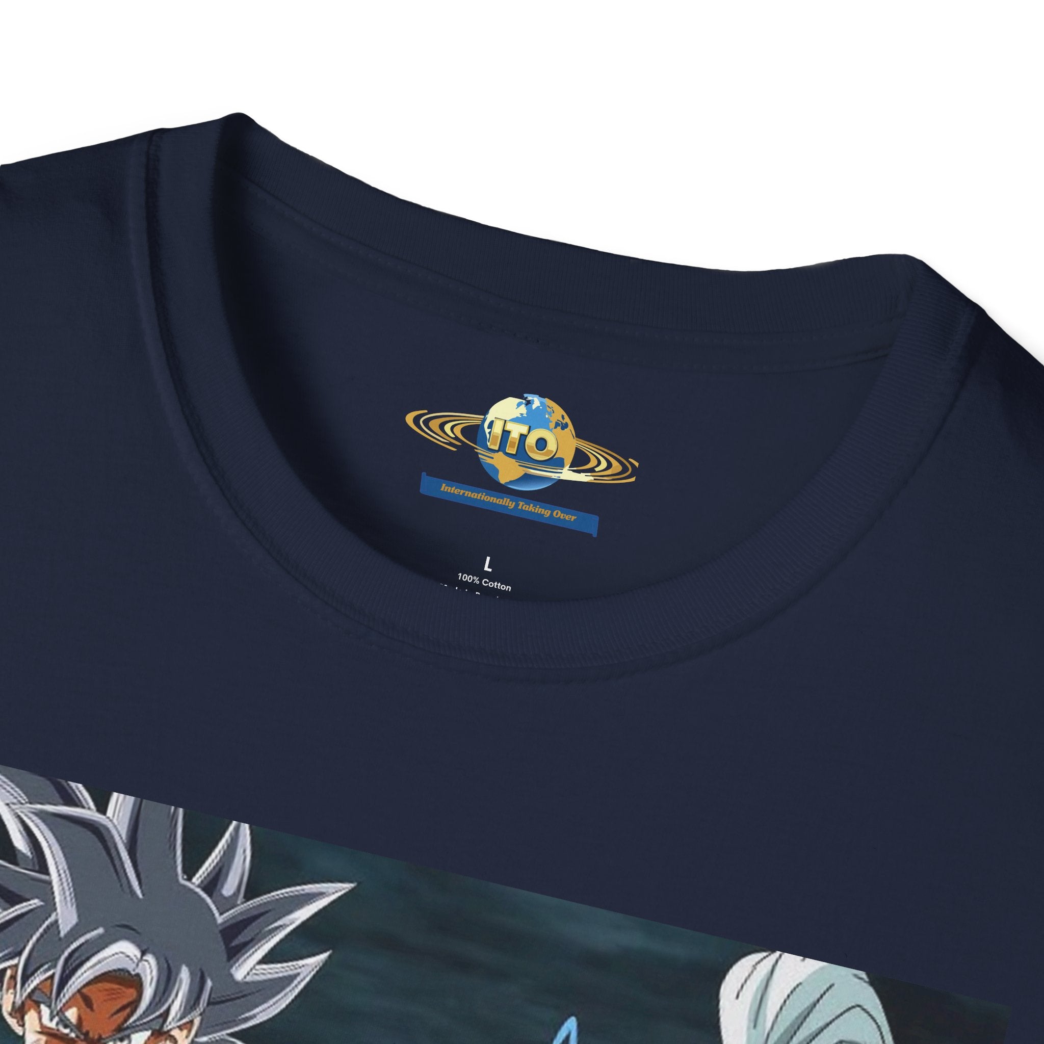 Anime God Duo T-Shirt — Fiery Saiyan & Divine Companion Graphic Tee