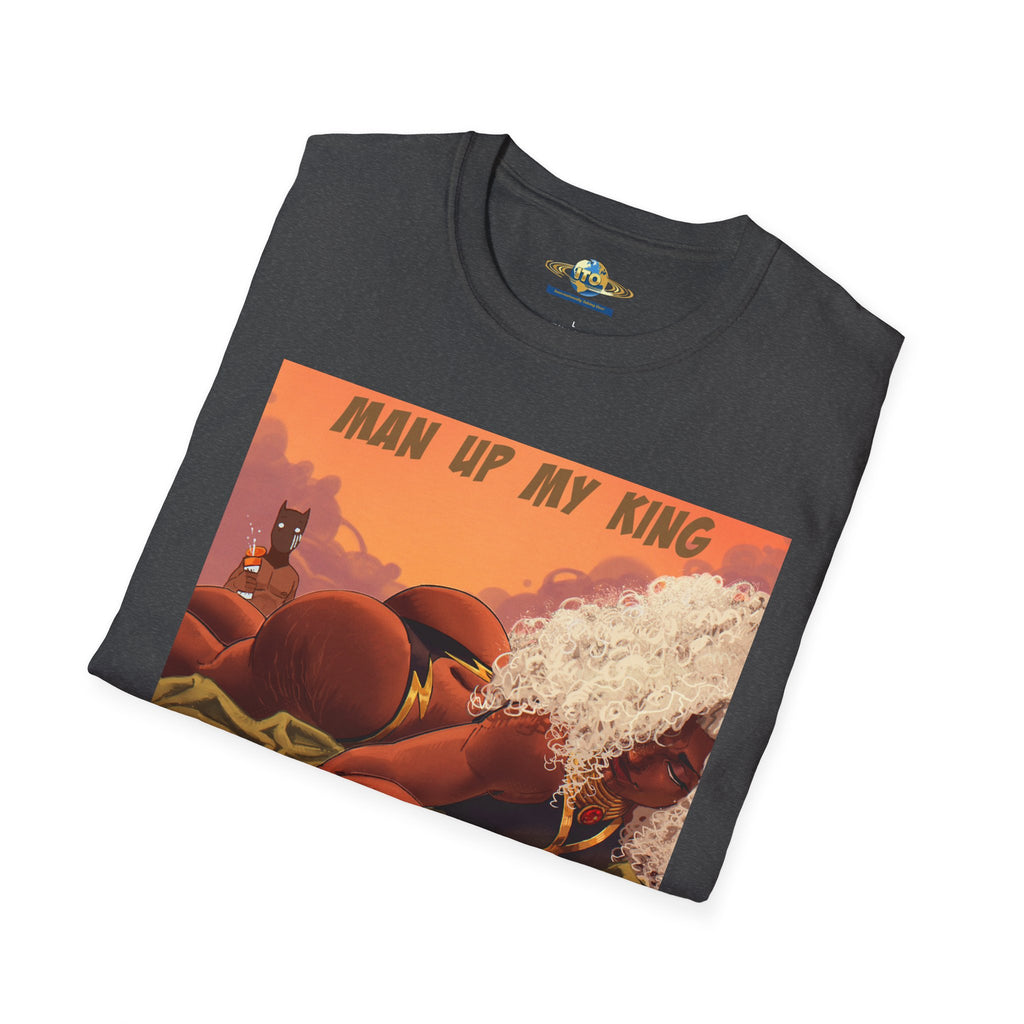 “Man Up My King” Retro Desert Art T‑Shirt