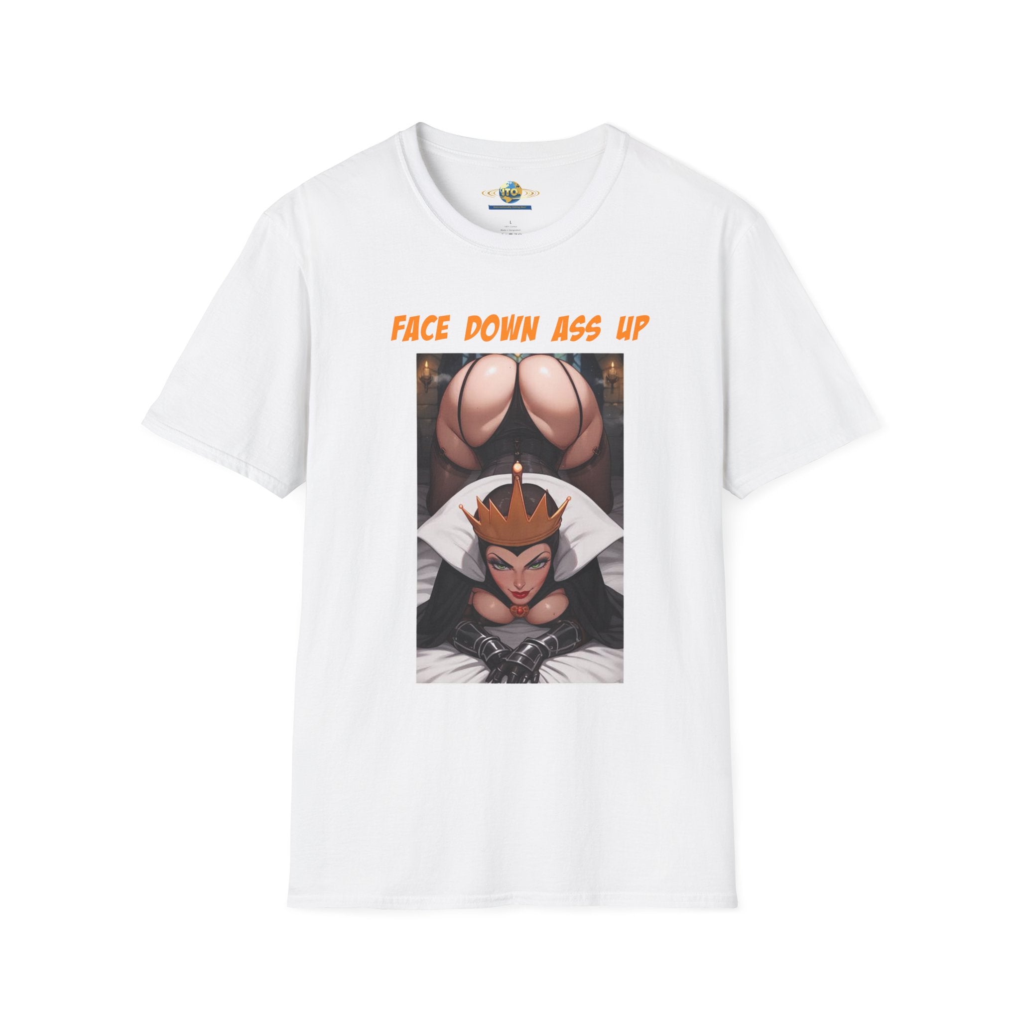 Graphic T-Shirt "Face Down Ass Up" Bold Queen Illustration
