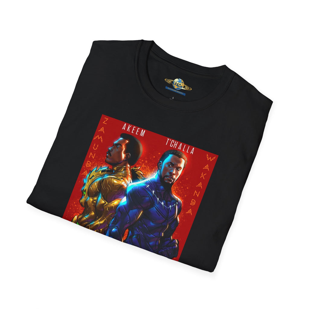 Two Kings Poster T-Shirt — Bold Afrocentric Duo Graphic Tee