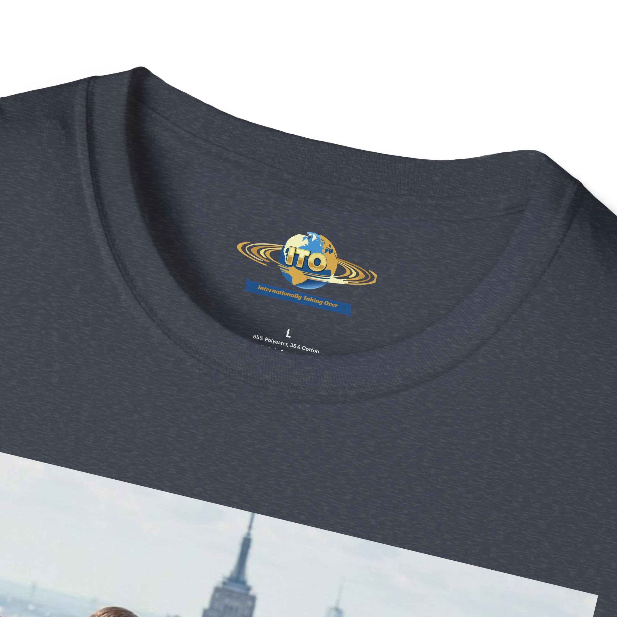 Superhero Team Photo T‑Shirt — Vintage City Rooftop Graphic Tee