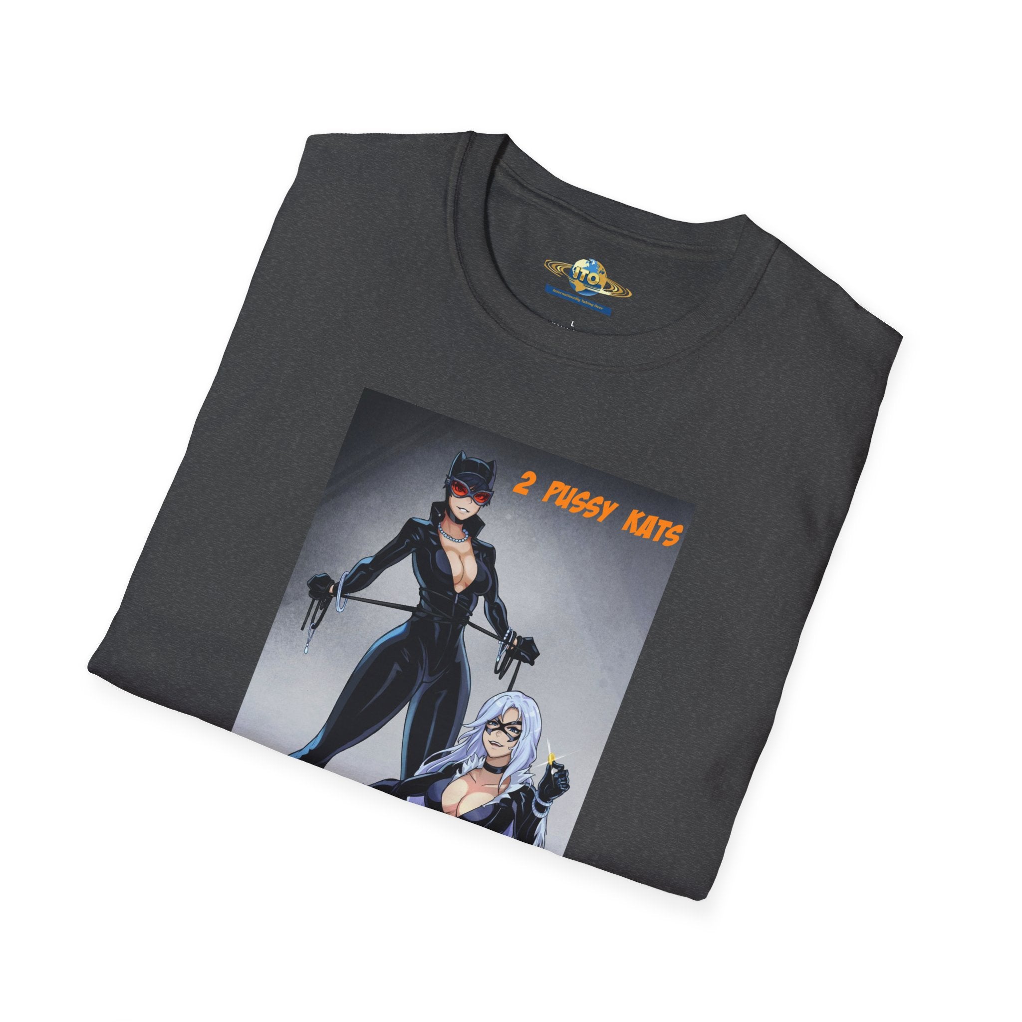 Graphic T-Shirt — 'I Purr More' Cat-Themed Vintage Femme Art Tee