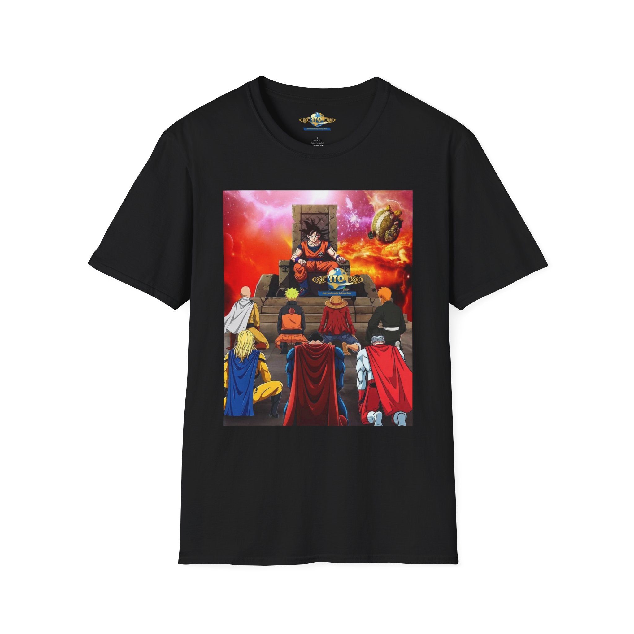 Anime Heroes Throne Graphic T-Shirt