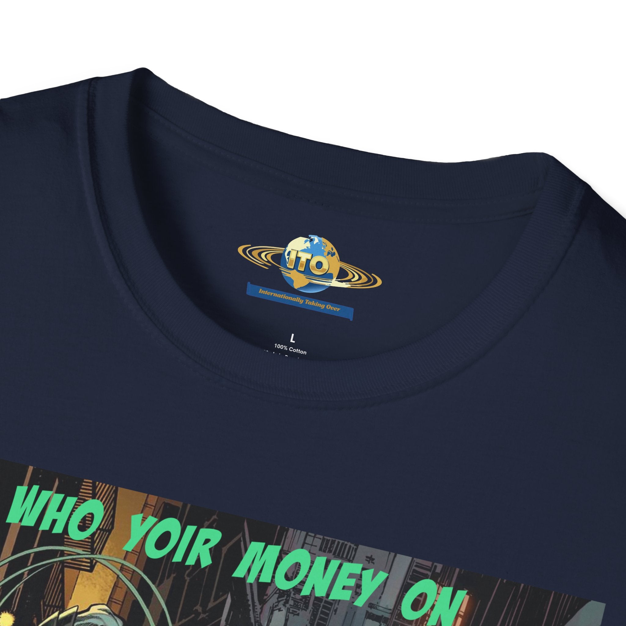 Graphic T‑Shirt — 'Who You Moving On' Cyberpunk Comic Art Tee