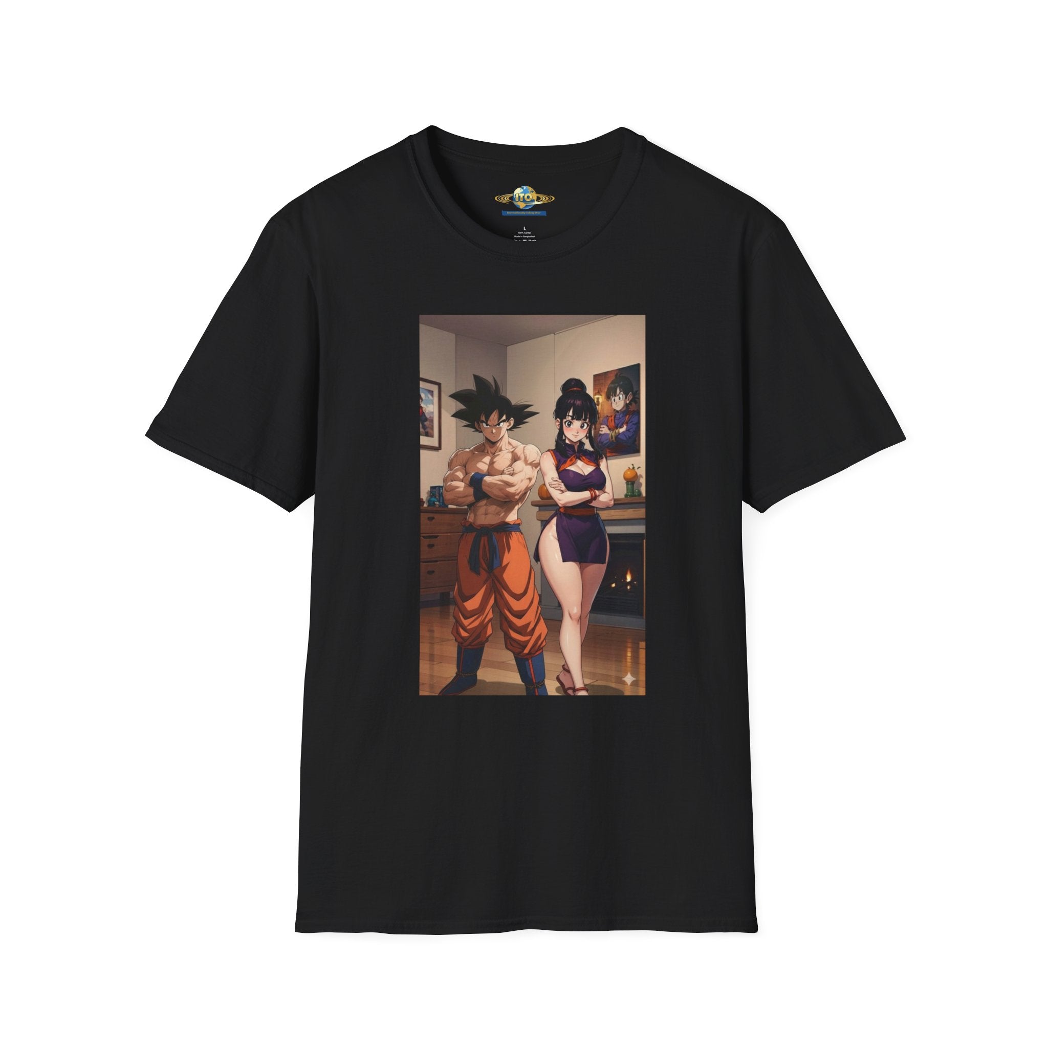 Anime Couple Graphic T-Shirt — Cozy Home Goku & Caulifla Poster Design