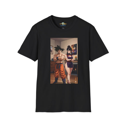 Anime Couple Graphic T-Shirt — Cozy Home Goku & Caulifla Poster Design