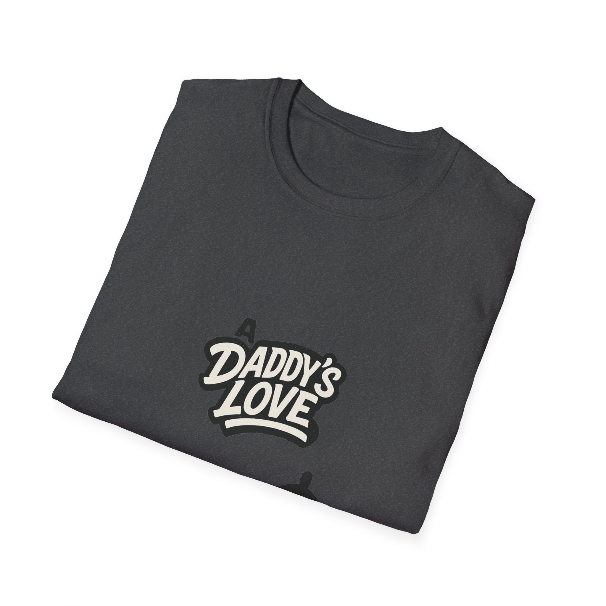 Daddy’s Love T-Shirt — Superhero Dad Silhouette Father’s Day Tee