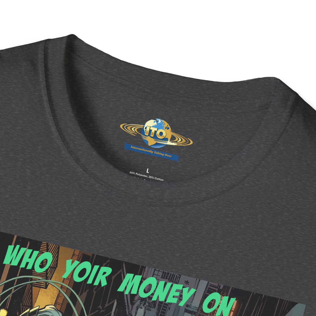 Graphic T‑Shirt — 'Who You Moving On' Cyberpunk Comic Art Tee