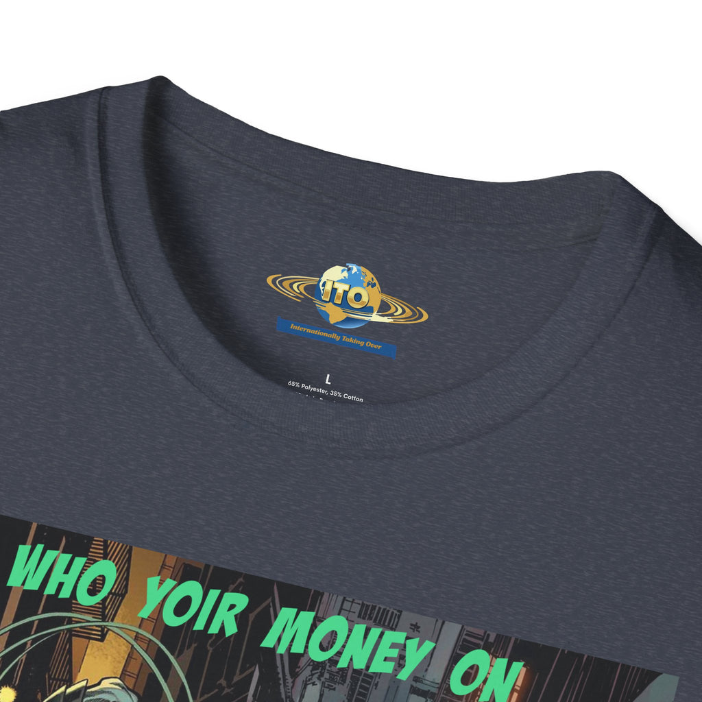 Graphic T‑Shirt — 'Who You Moving On' Cyberpunk Comic Art Tee