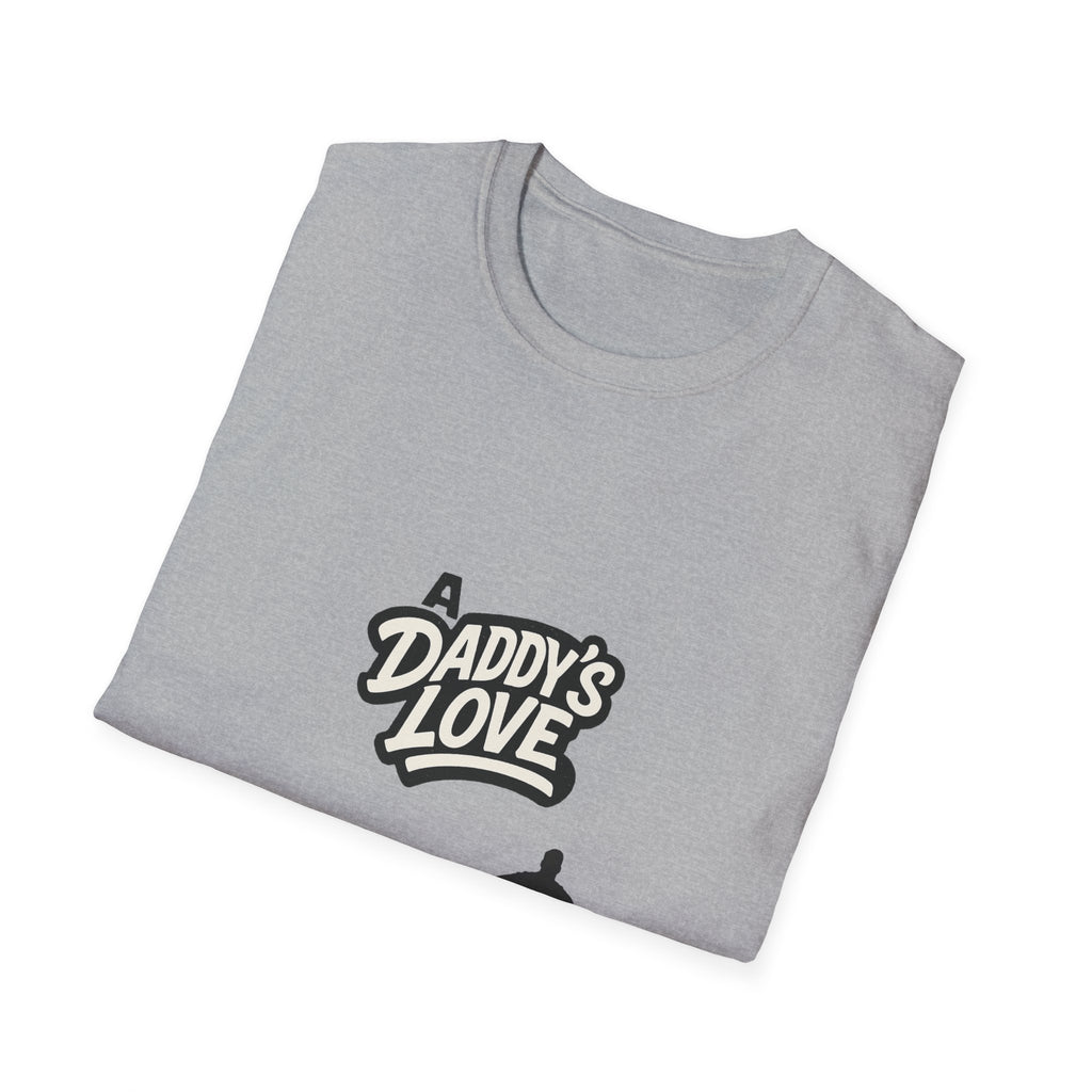 Daddy’s Love T-Shirt — Superhero Dad Silhouette Father’s Day Tee