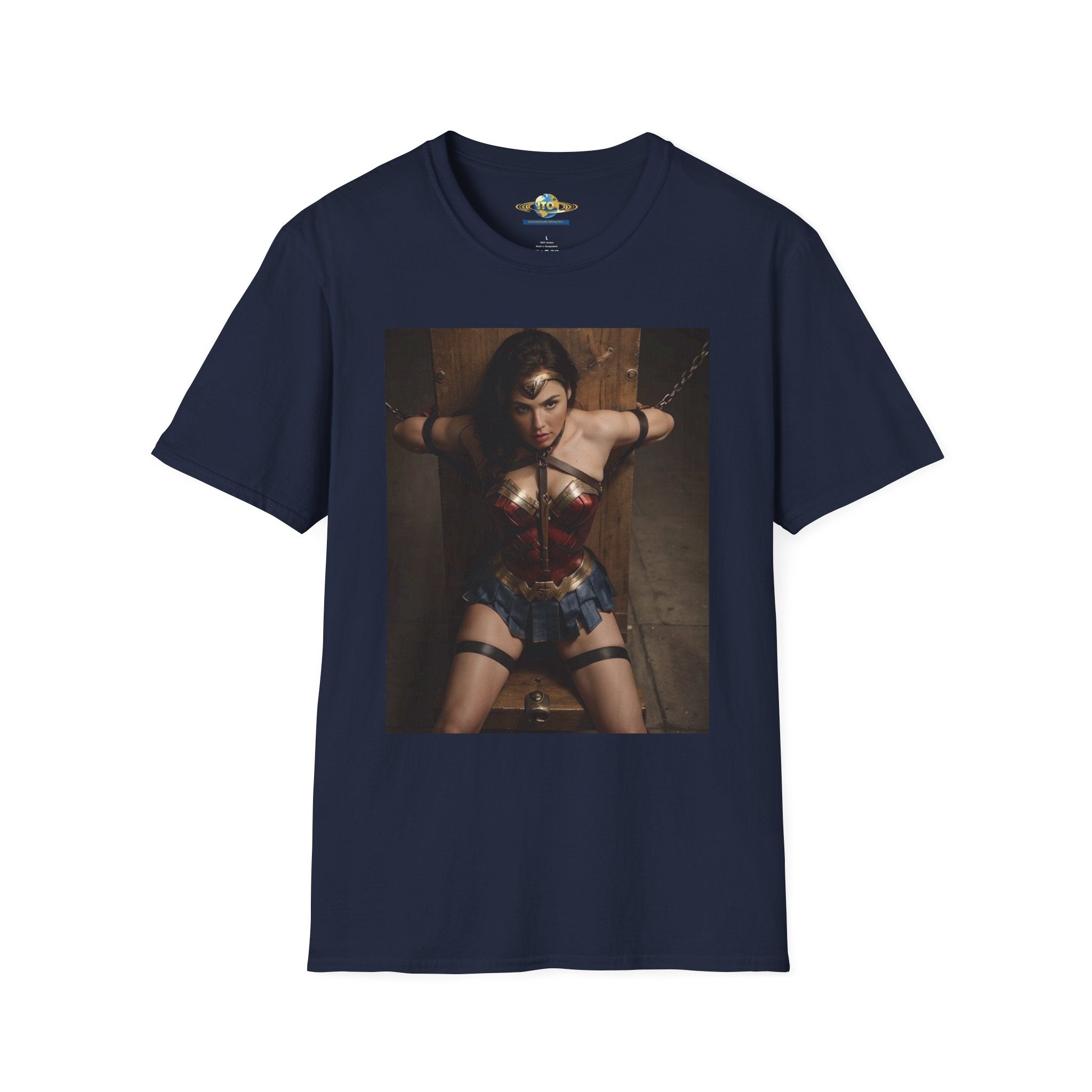 Wonder Woman Inspired Graphic T-Shirt — Retro Heroine Photo Tee