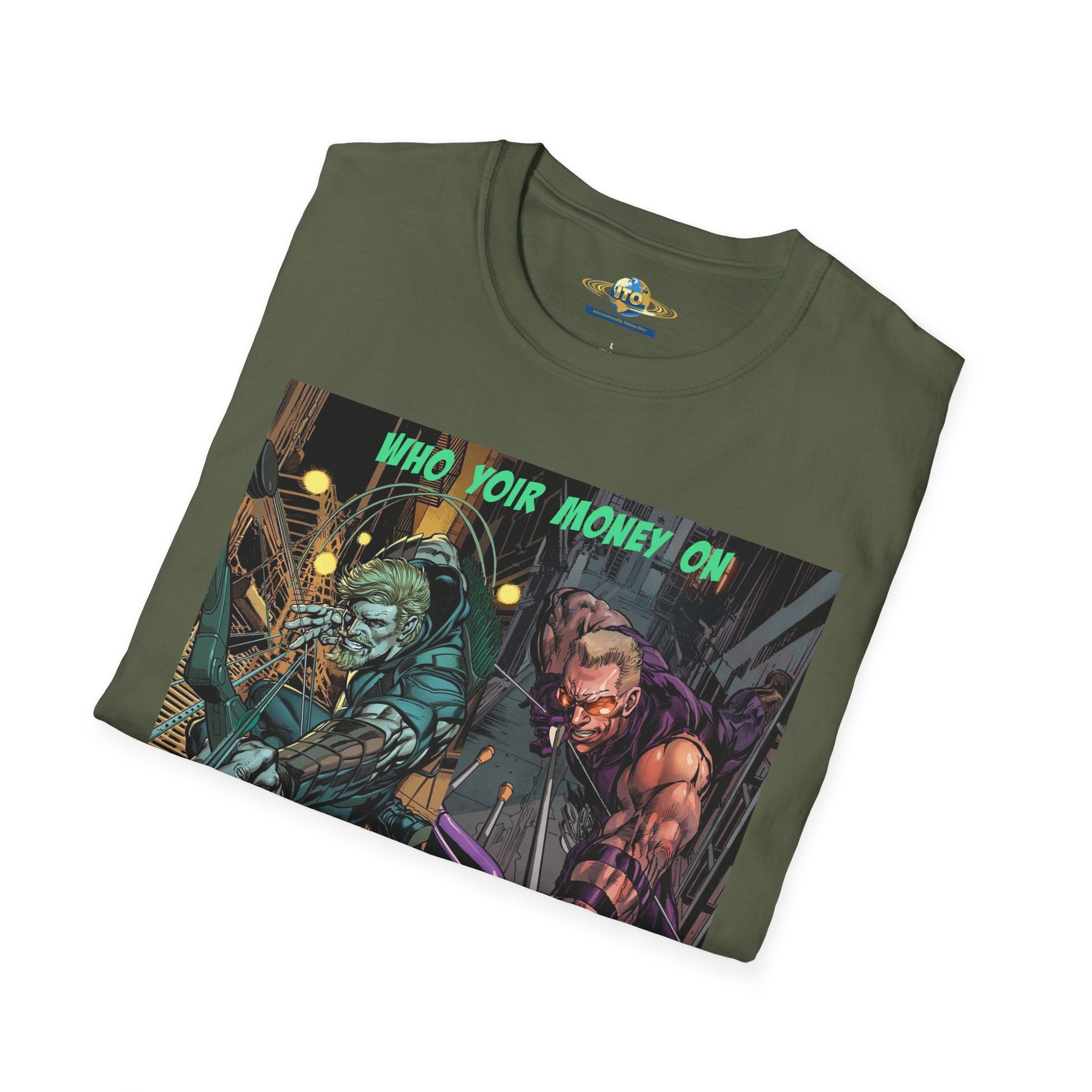 Graphic T‑Shirt — 'Who You Moving On' Cyberpunk Comic Art Tee