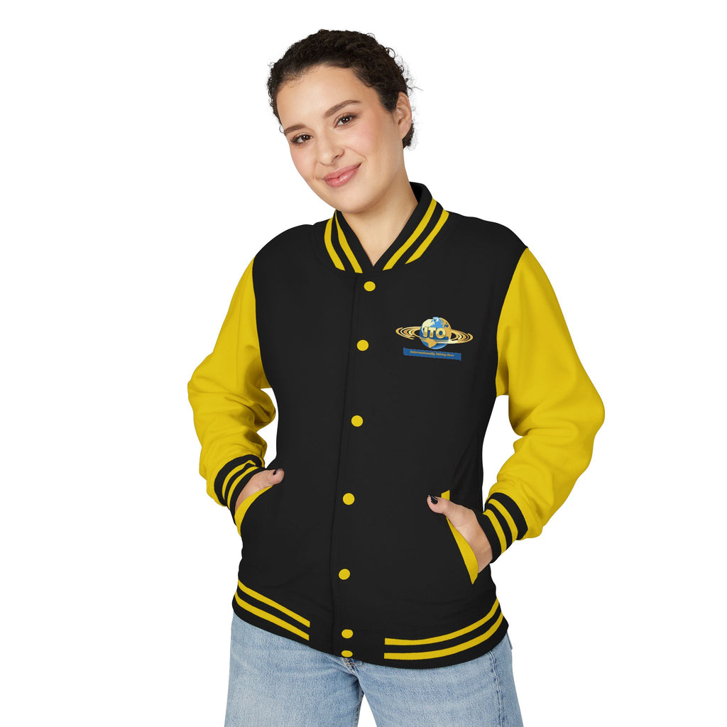 Letterman Jacket — UTO Interplanetary Travel Club Logo Varsity Jacket