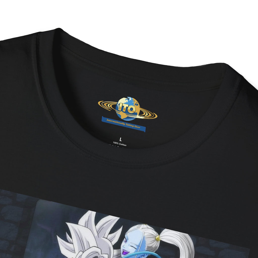 Anime Character Portrait Tee — Father and Child Illustration T-Shirt