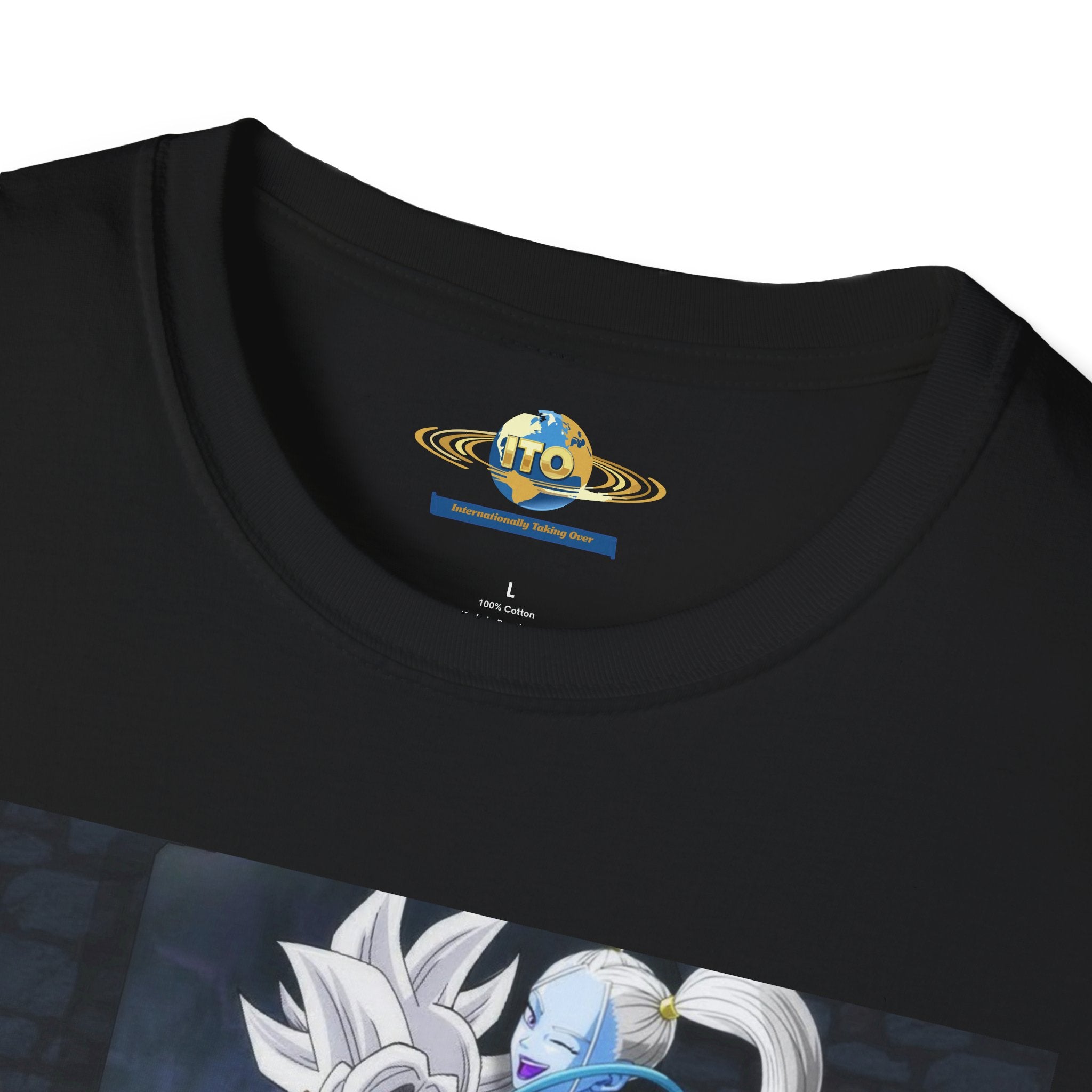 Anime Character Portrait Tee — Father and Child Illustration T-Shirt