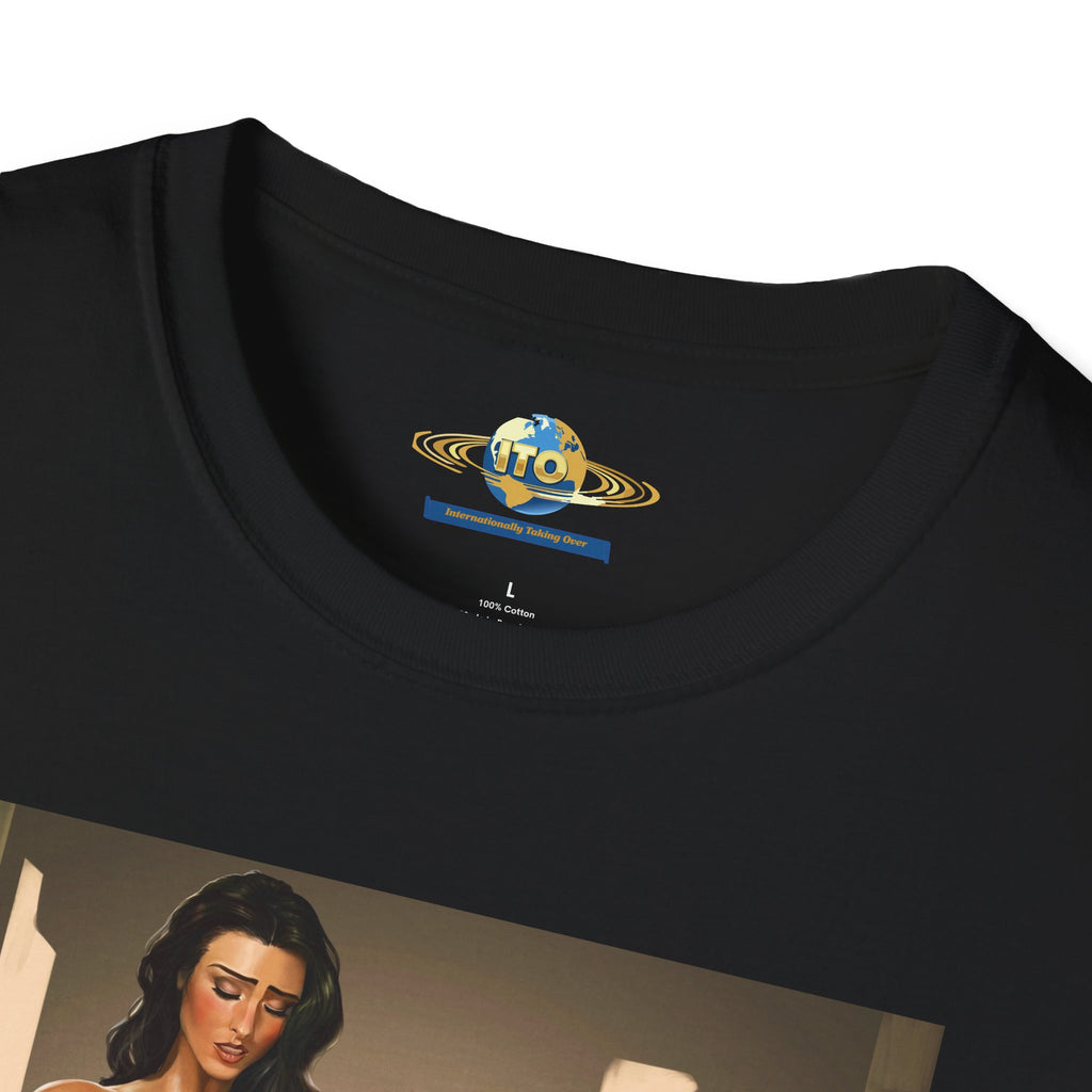 Graphic Art T-Shirt — Sensual Pinup Illustration Print