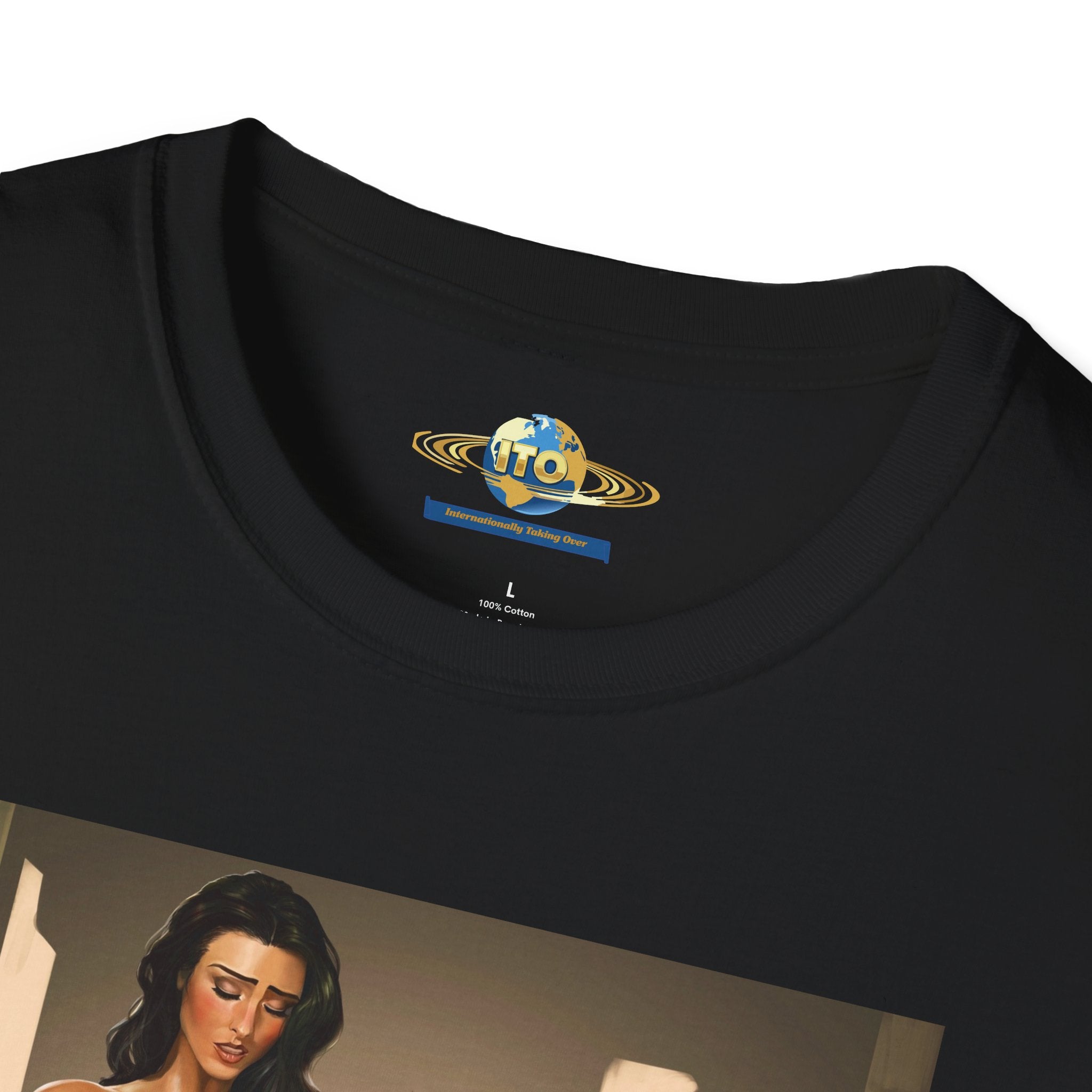 Graphic Art T-Shirt — Sensual Pinup Illustration Print