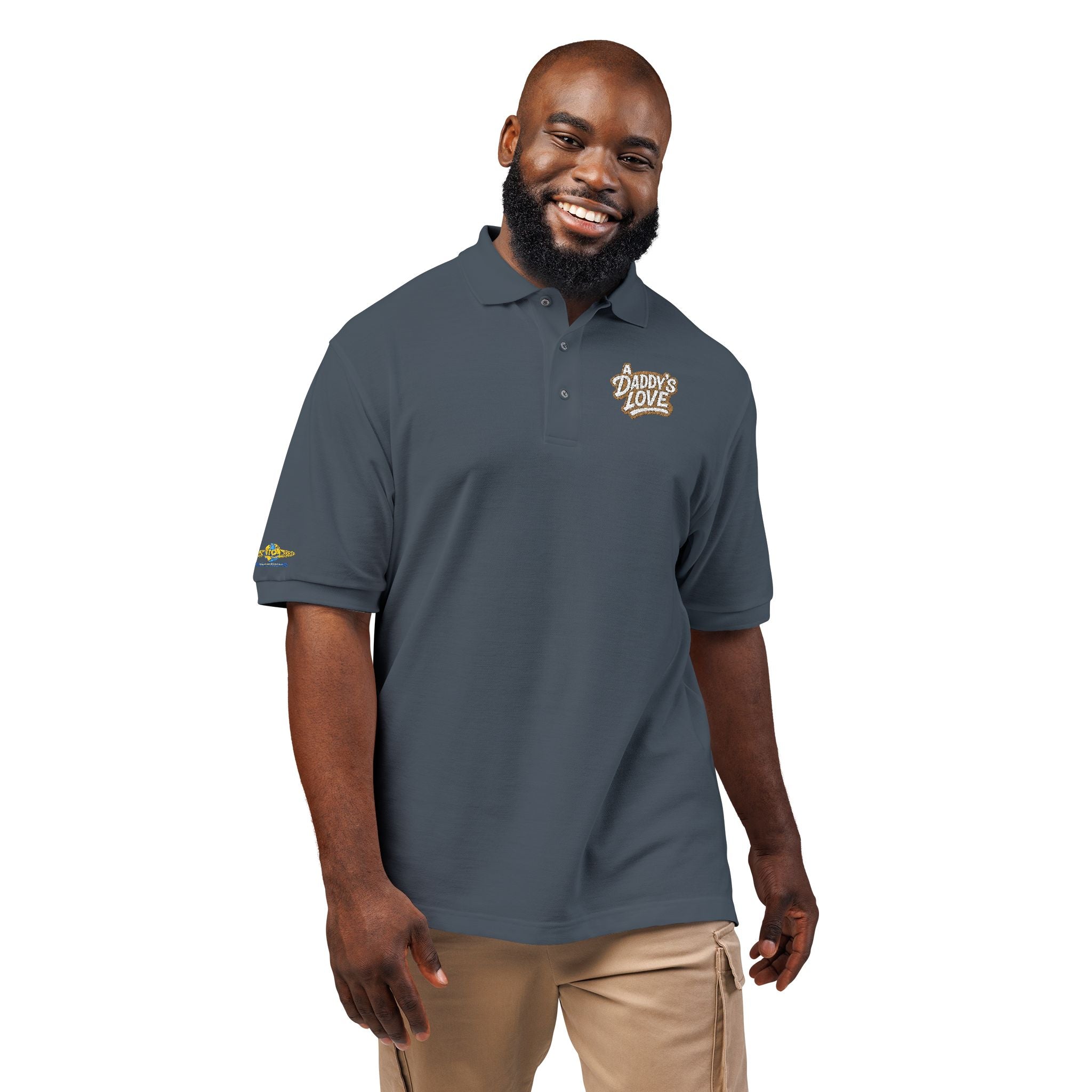 Embroidered "Praise the Lord" Polo Shirt