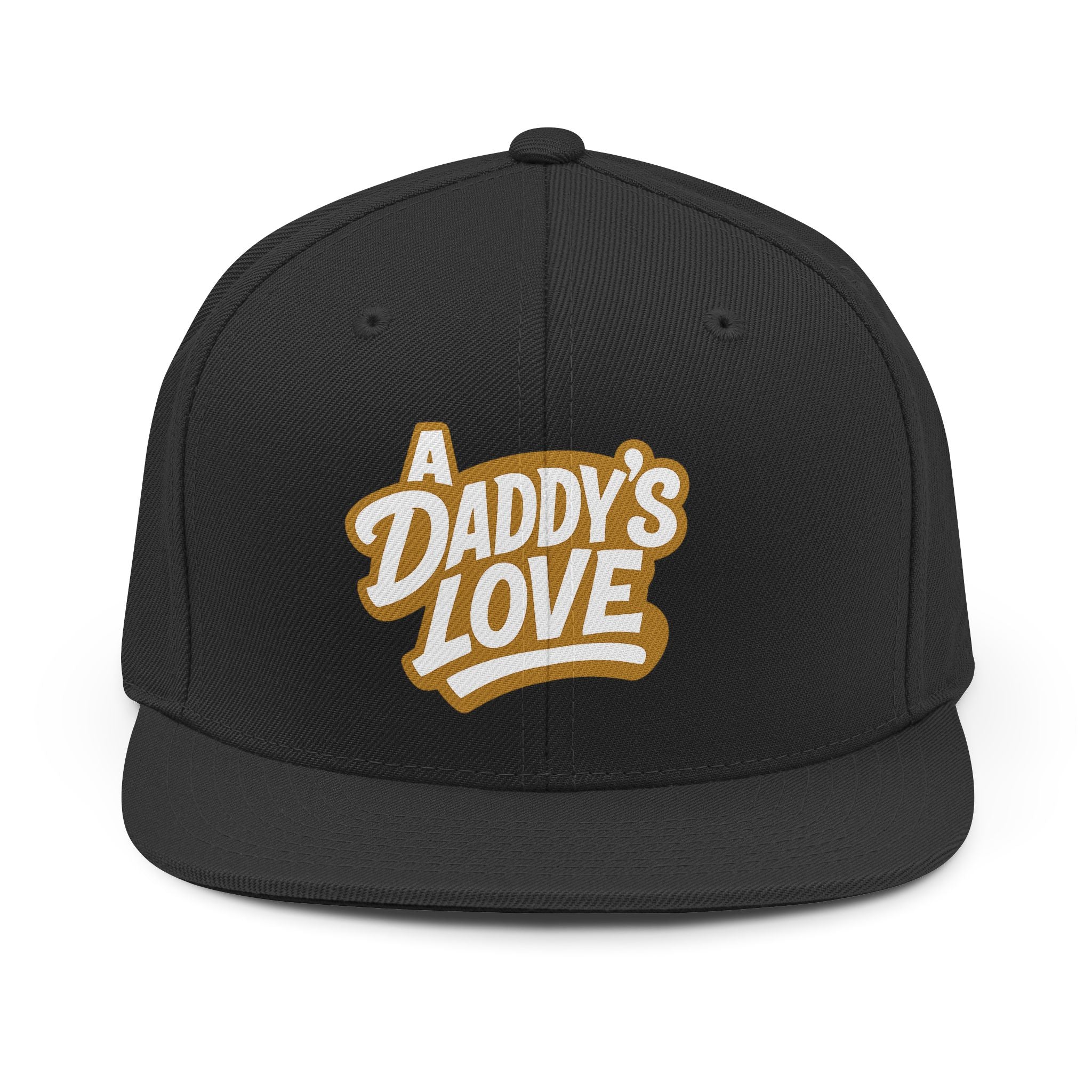 Daddy's Love Snapback Hat — Retro Script Dad Cap
