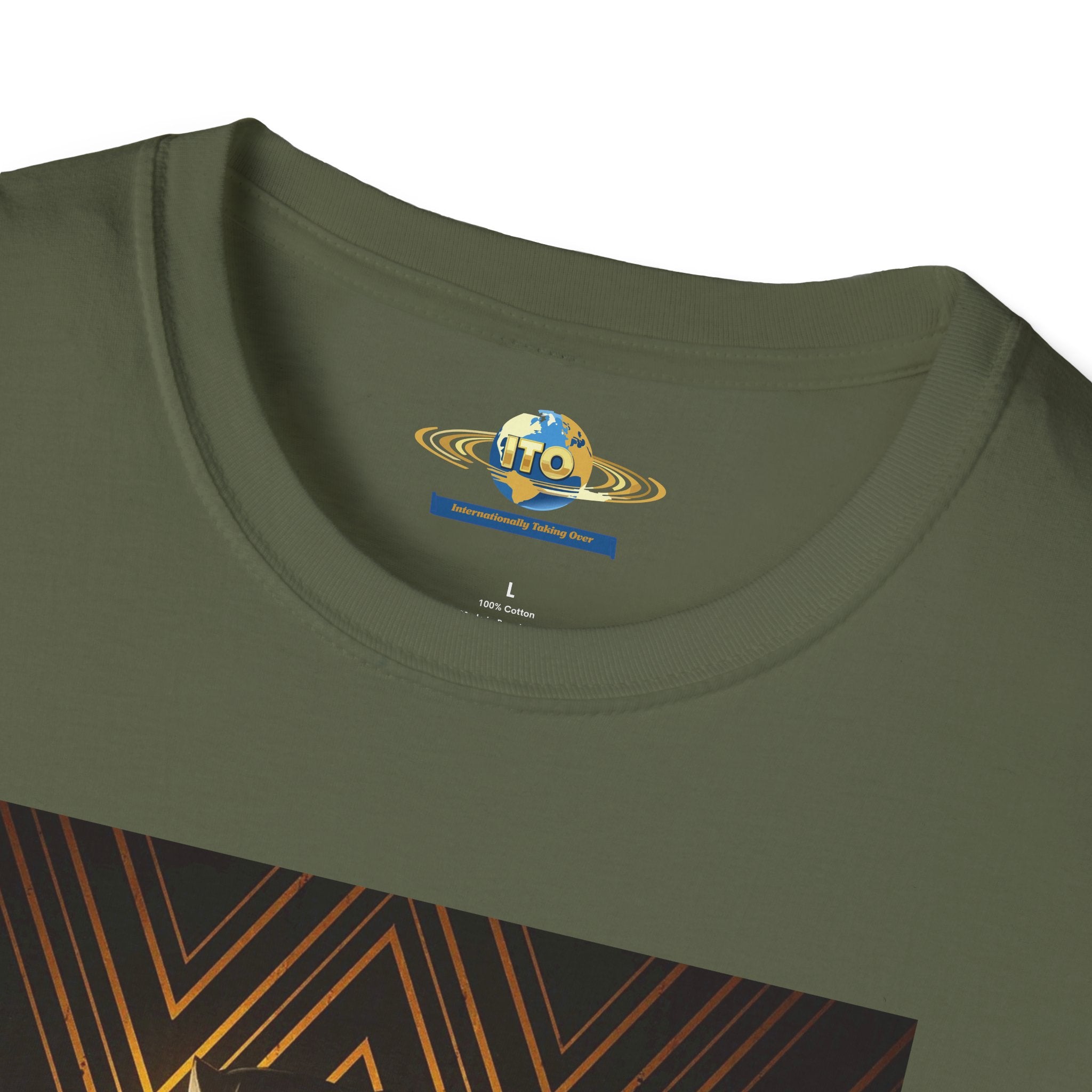Black love Art T-Shirt — Gold Art Deco Oracle Illustration
