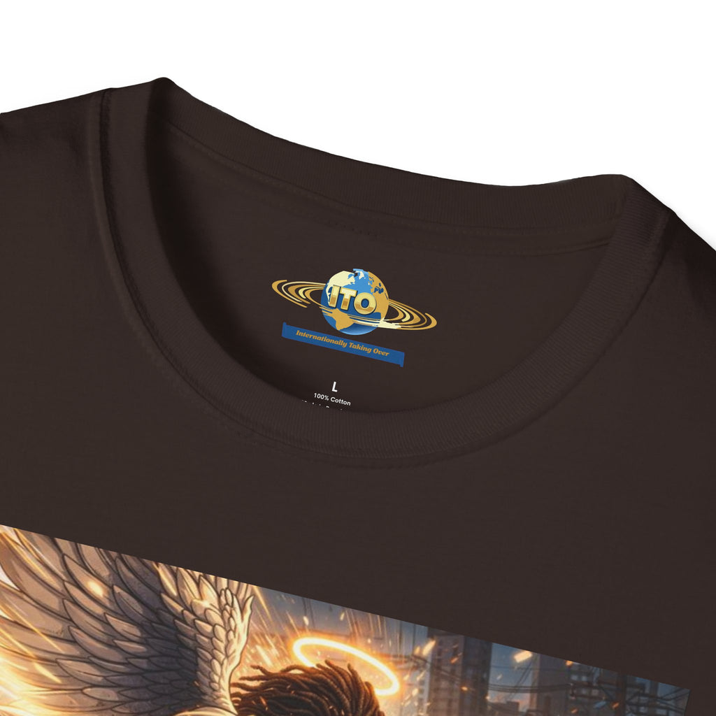 Angel Protector T-Shirt — Guardian Angel Urban Night Scene