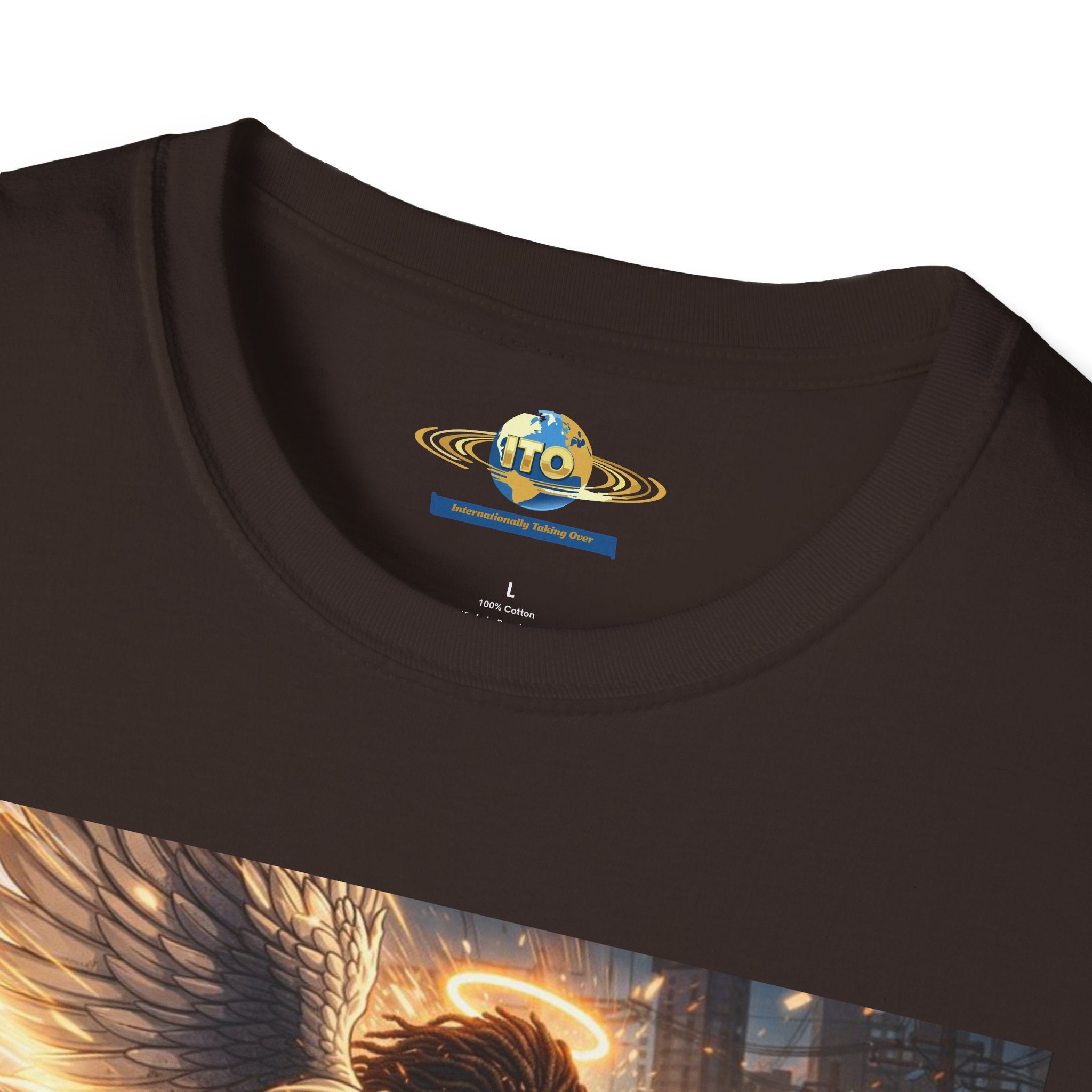 Angel Protector T-Shirt — Guardian Angel Urban Night Scene