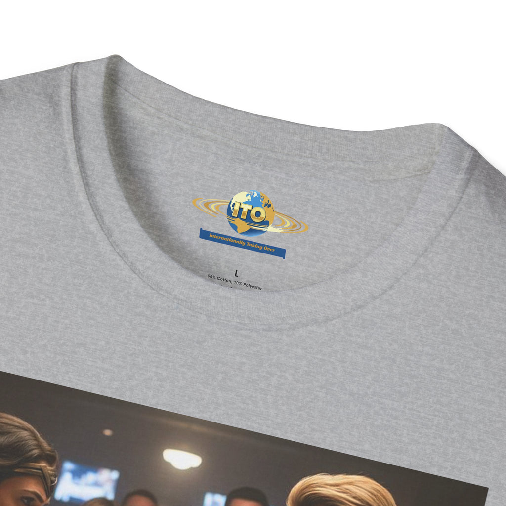 Arm Wrestling Scene Graphic T-Shirt