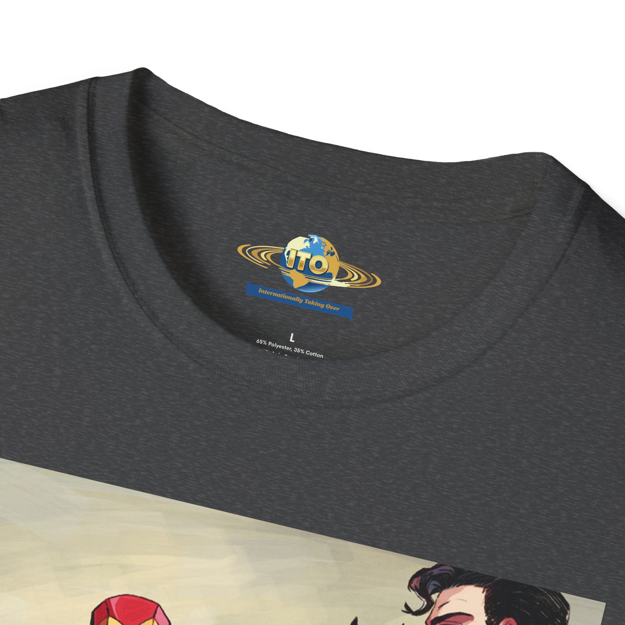 God vs God Arm wrestle  Unisex Softstyle T-Shirt