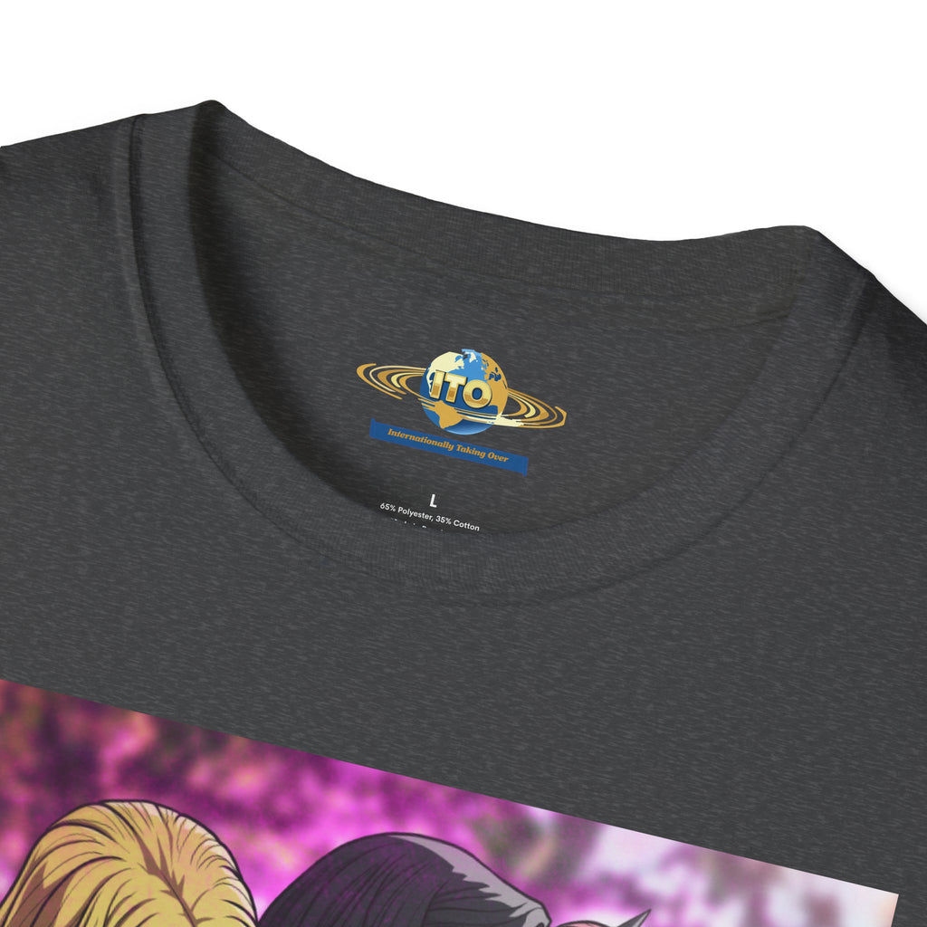 Wonder Women Kiss Graphic T-Shirt – Comic Superhero Trio Tee