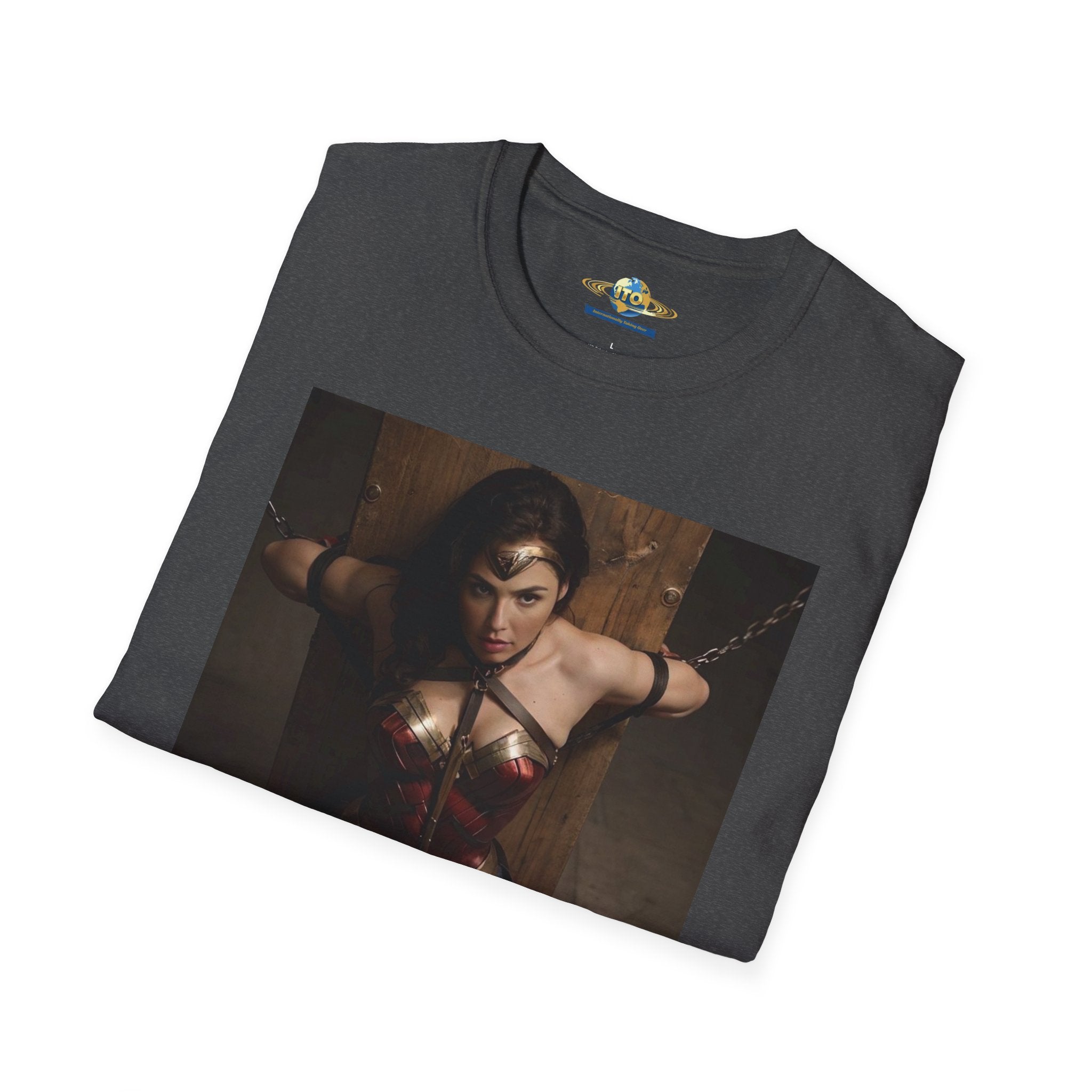 Wonder Woman Inspired Graphic T-Shirt — Retro Heroine Photo Tee